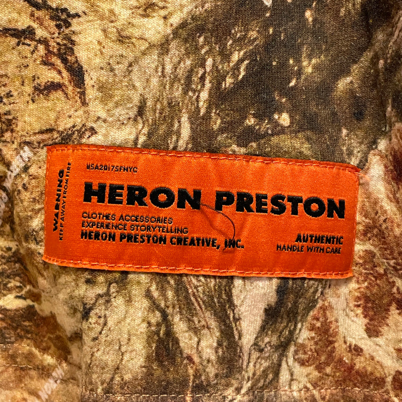 HERON PRESTON/T-Shirt/S/Cotton/BRW/All Over Print/