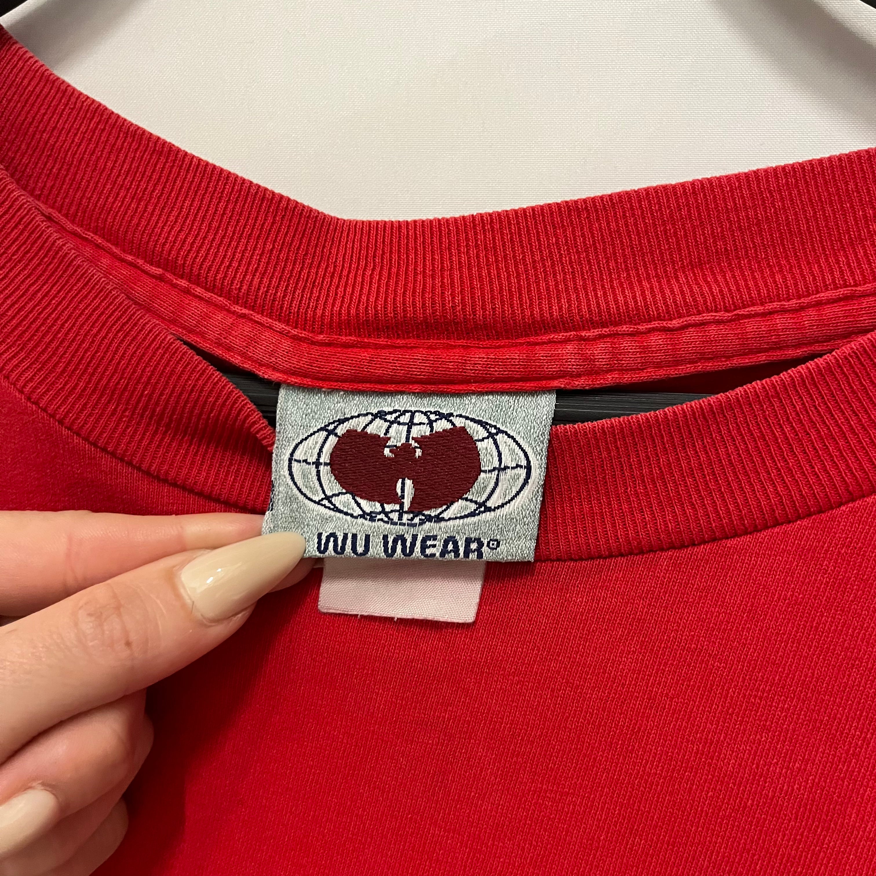 wu-wear/T-Shirt/L/Cotton/RED/vintage 90s view 3