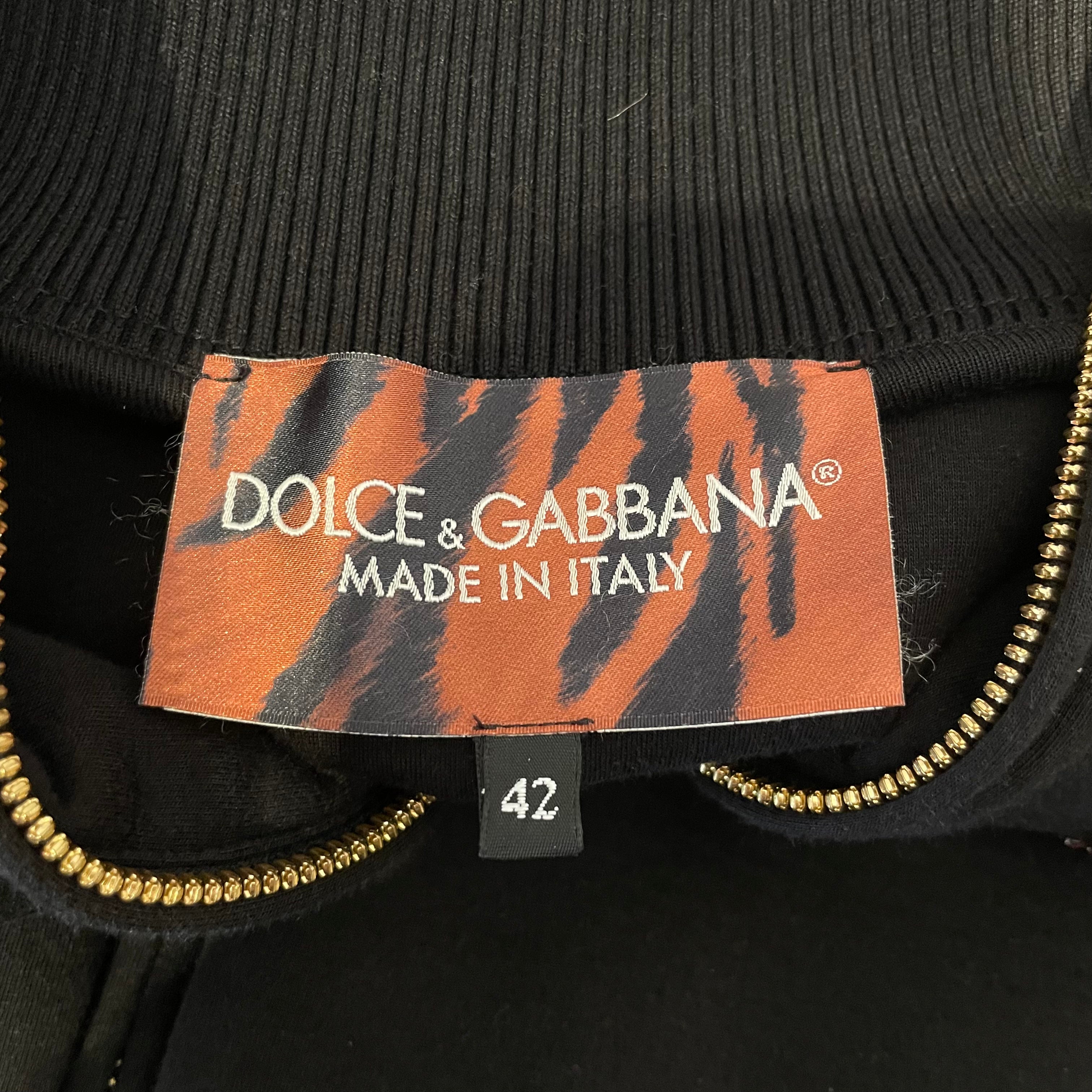 DOLCE&GABBANA/Tailored Jkt/42/Cotton/BLK/Dolce&Gabana Stripe Jkt view 3