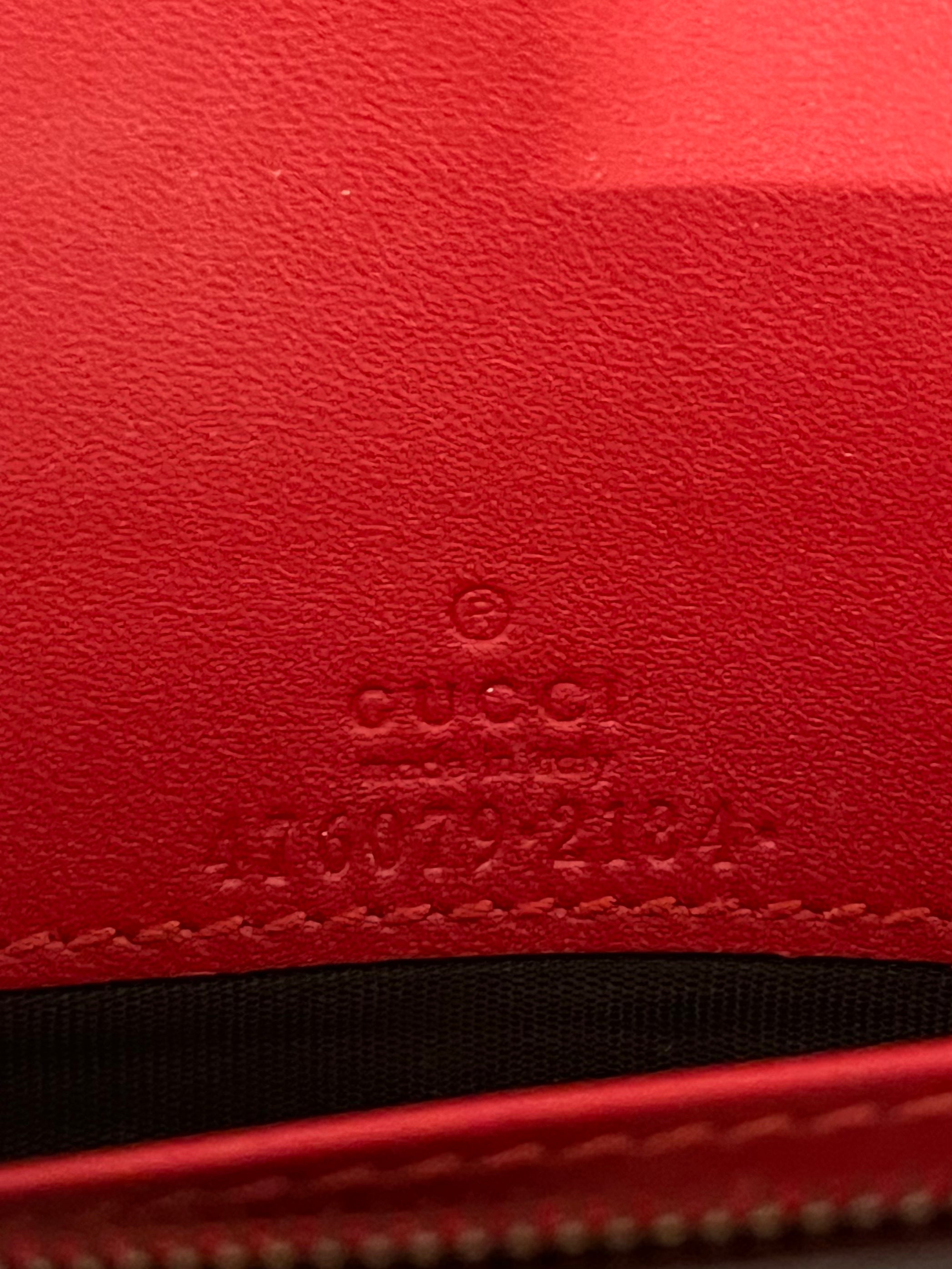 GUCCI/Cross Body Bag/Stripe/Leather/BLU/QUEEN MARGARET WALLET view 3