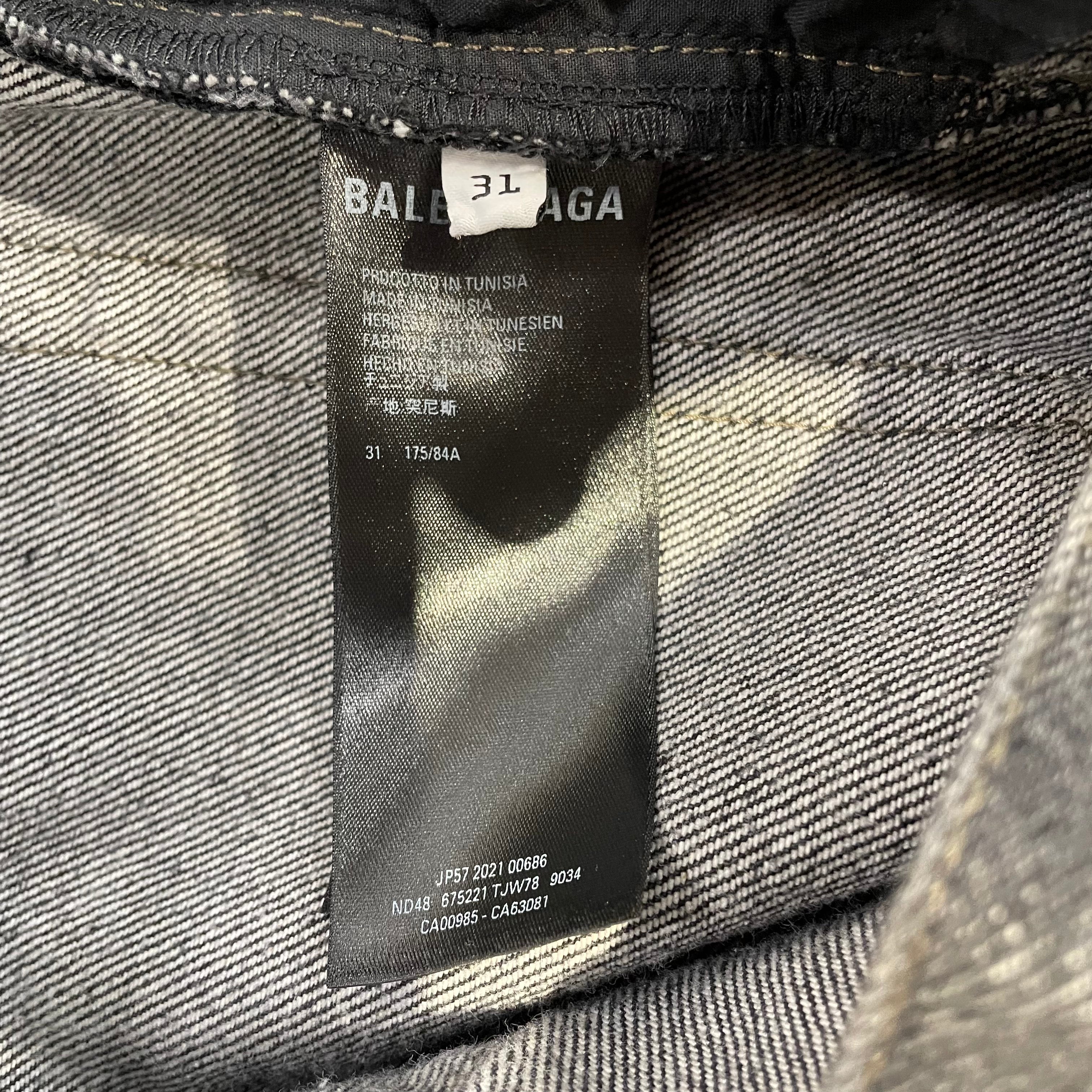 BALENCIAGA/Bootcut Pants/31/Denim/GRY/BALENCIAGA DENIM view 4
