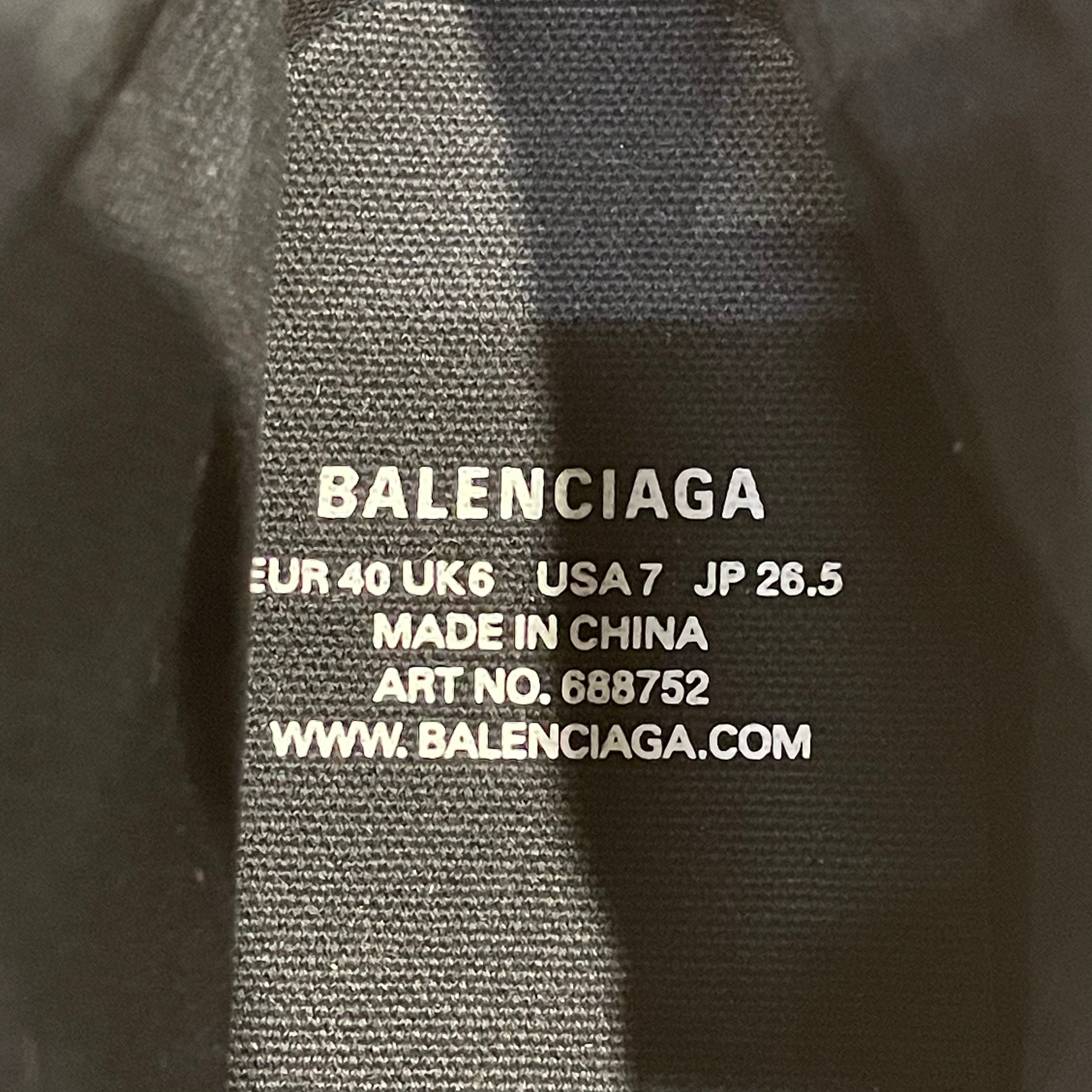 BALENCIAGA/Hi-Sneakers/US 7/Leather/BLK/PARIS HIGH-TOP view 3