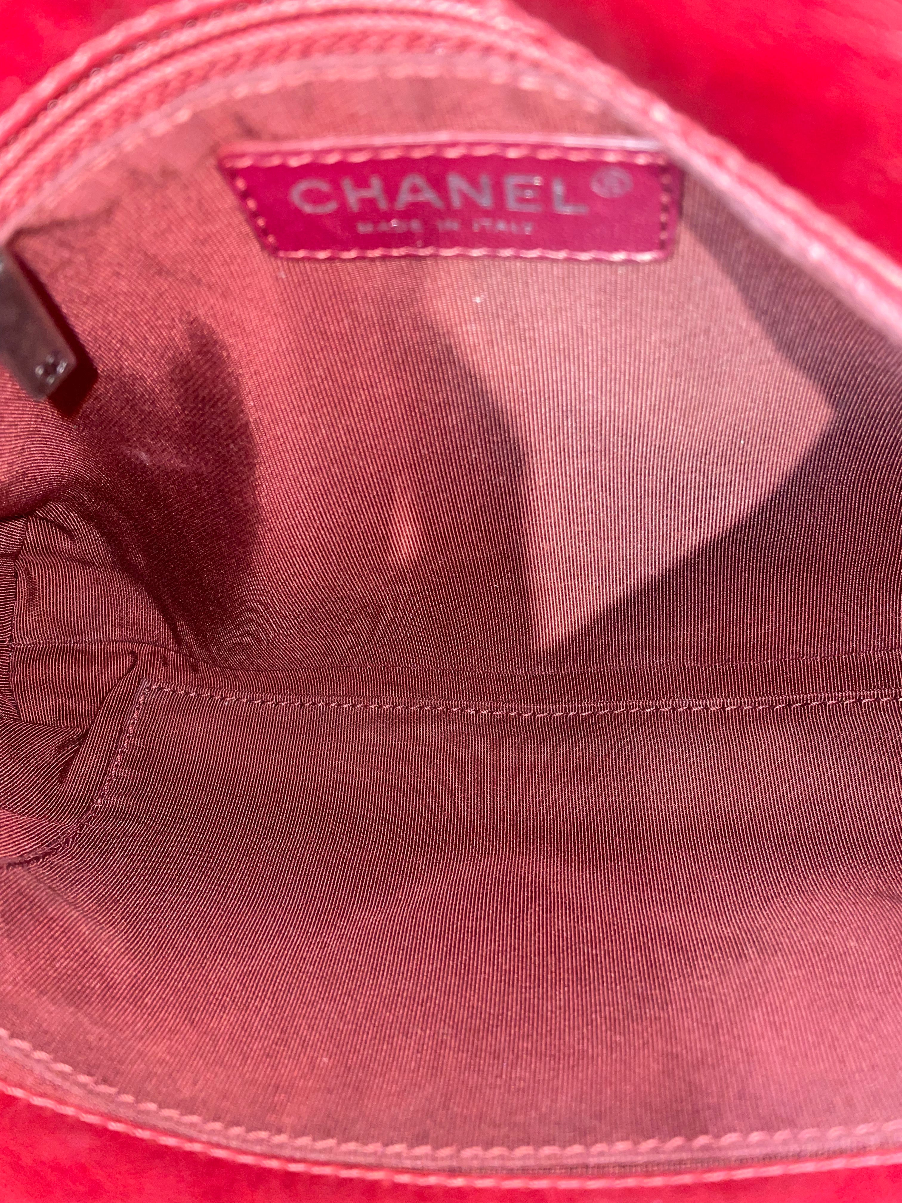 CHANEL/Cross Body Bag/Leather/RED/21655257 SCALLOP FLAP QUILTED view 5