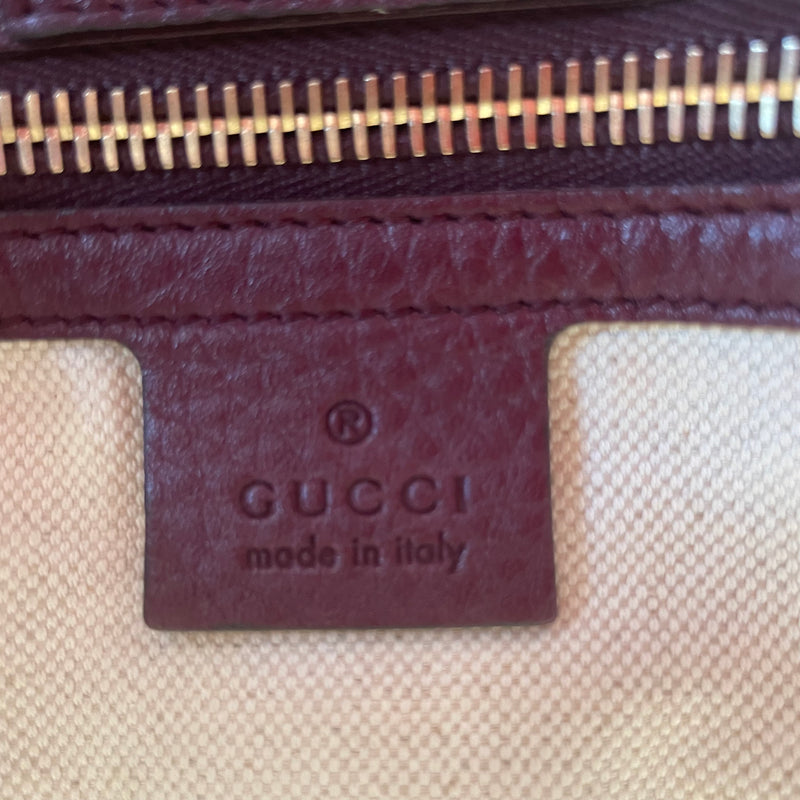 GUCCI/Hand Bag/Leather/BRD/bamboo shopper