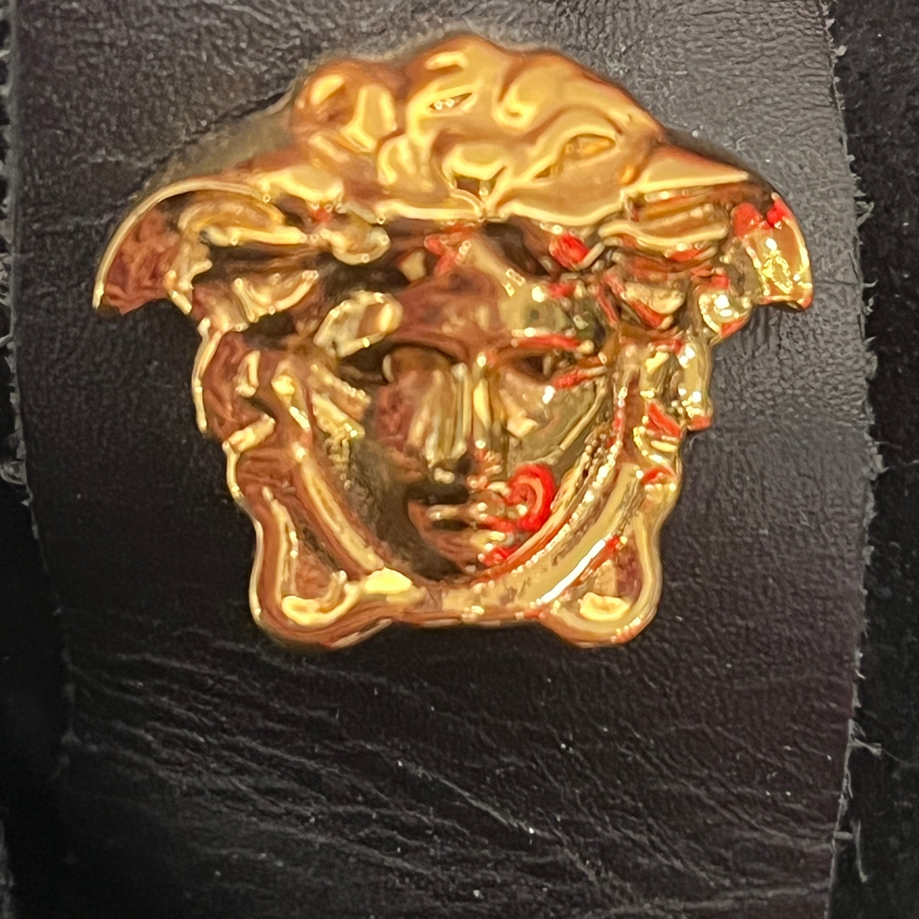 VERSACE/Low-Sneakers/EU 42/Leather/BLK/ view 4