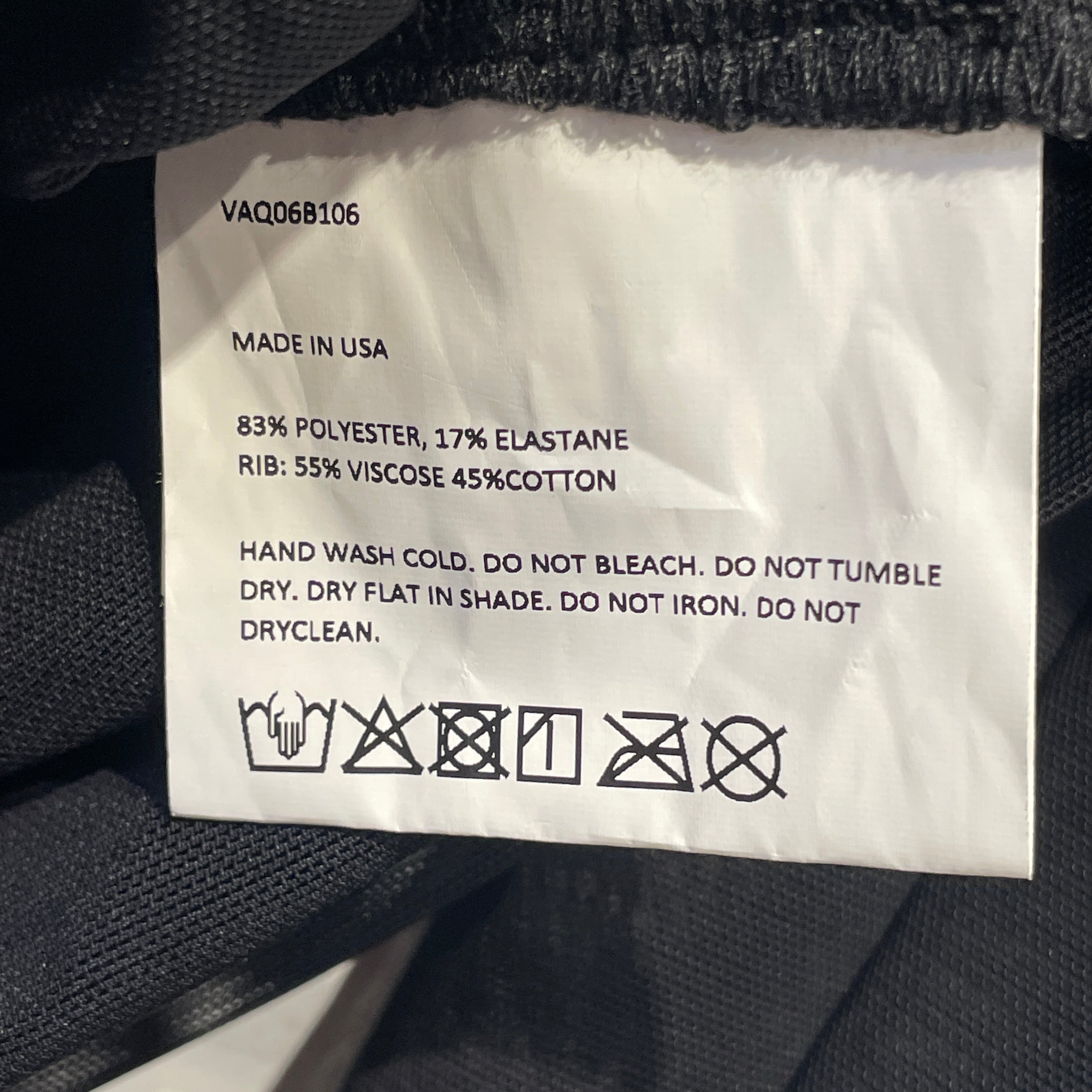 Vaquera/LS Cut & Sew/L/Polyester/BLK/TWIST AND GATHERS view 4