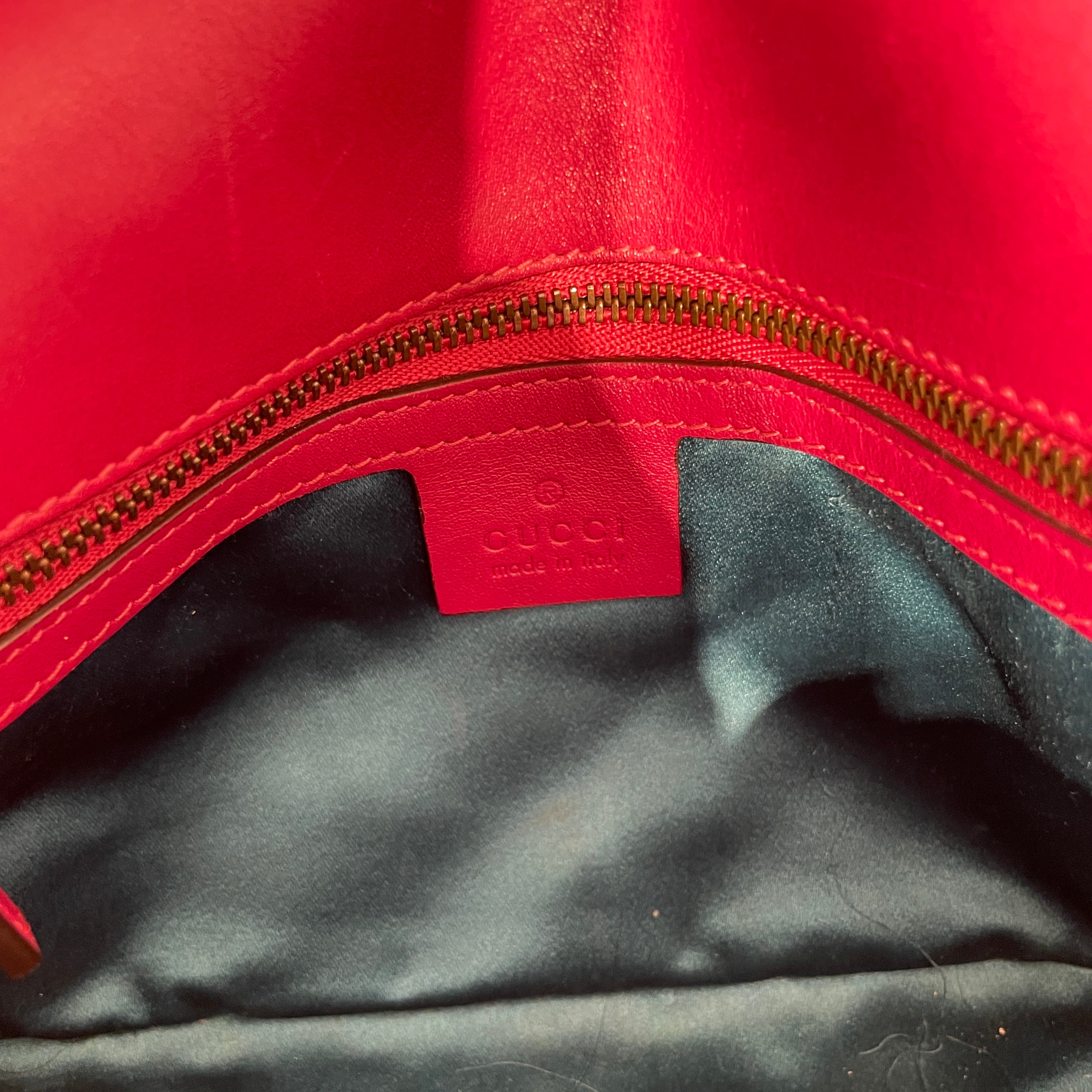 GUCCI/Cross Body Bag/Velour/PNK/MARMONT SMALL view 4