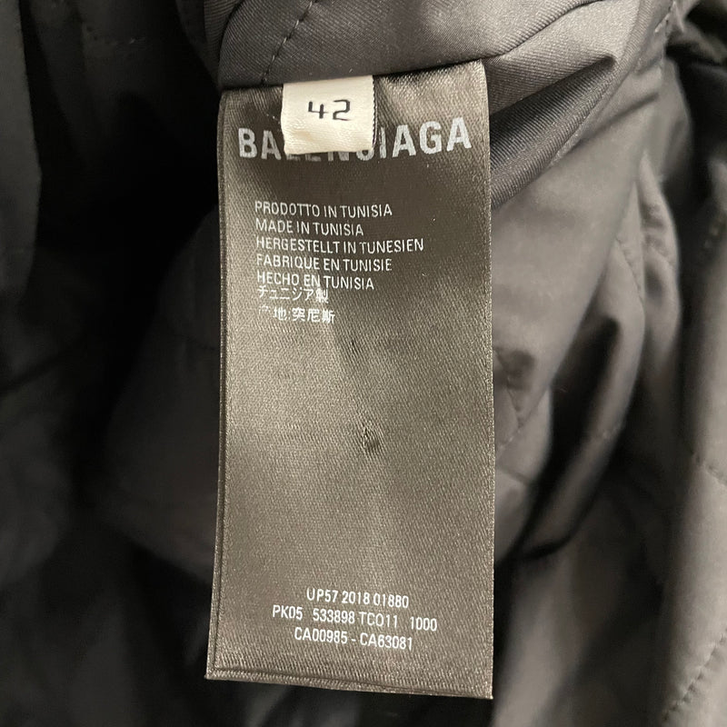 BALENCIAGA/Jacket/42/BLK/REFLECTIVE PARKA