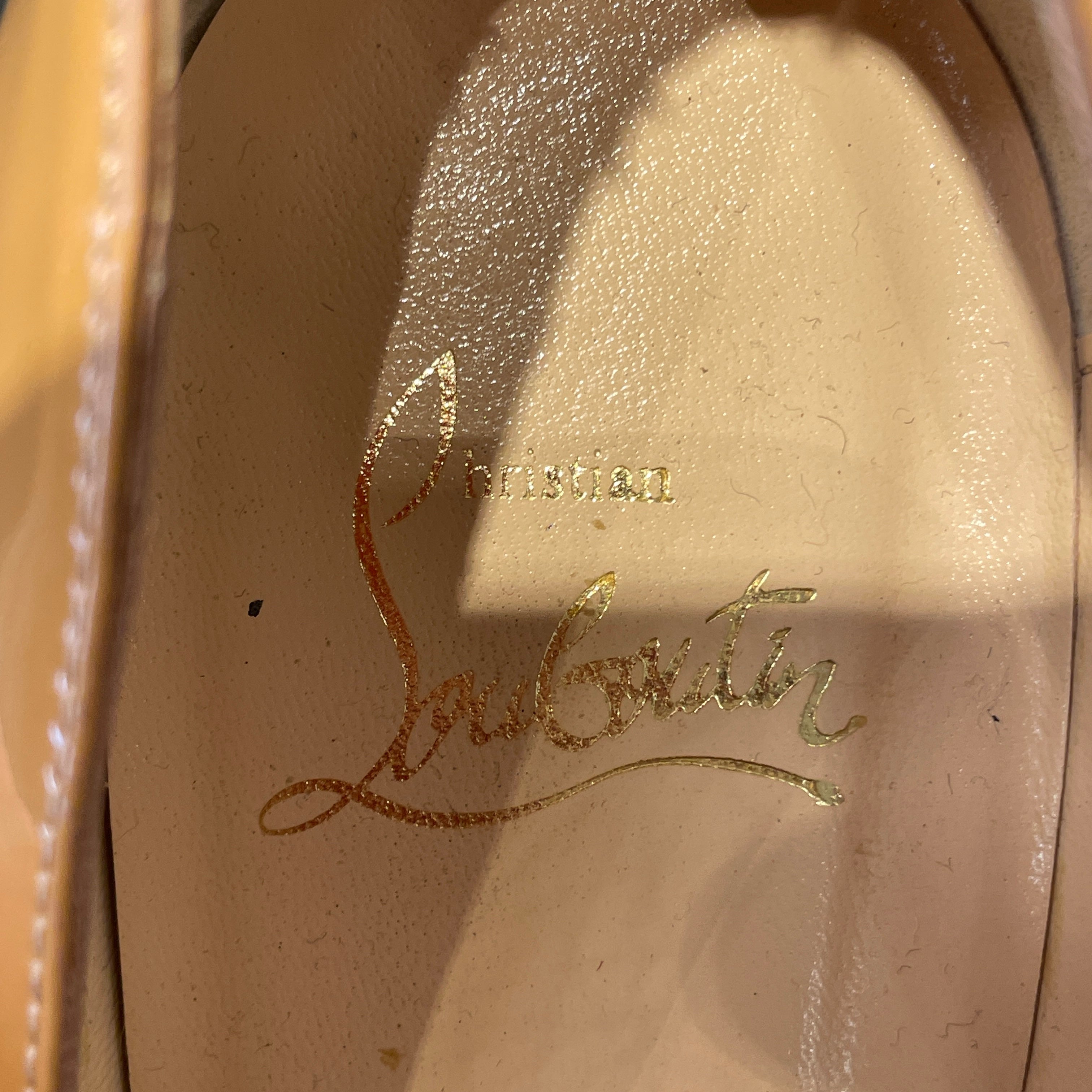 Christian Louboutin/Heels/EU 37.5/Leather/CRM/CHARLEEN 1000 PUMPS view 3