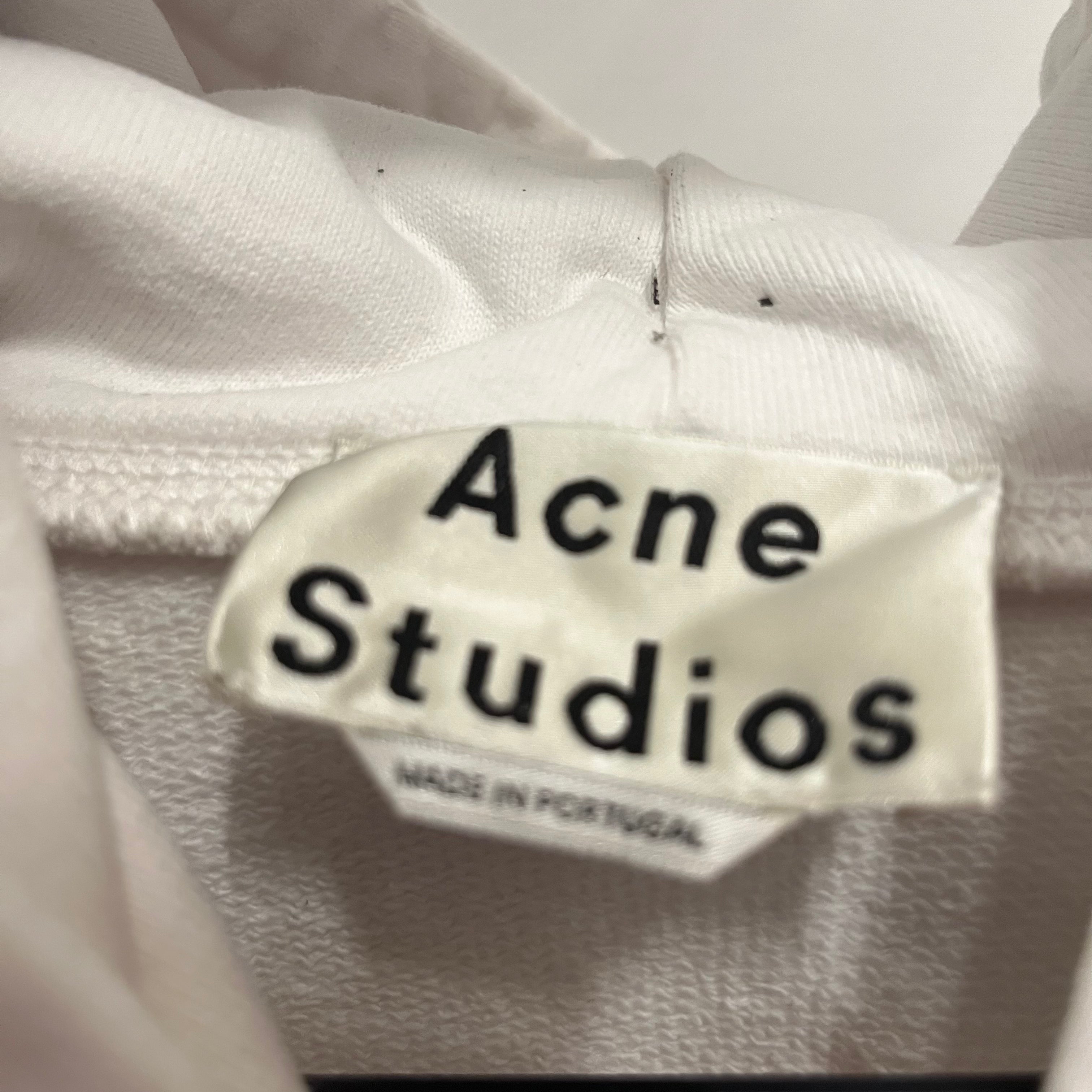 Acne Studios/Hoodie/XS/Cotton/WHT/joghy emboss view 3