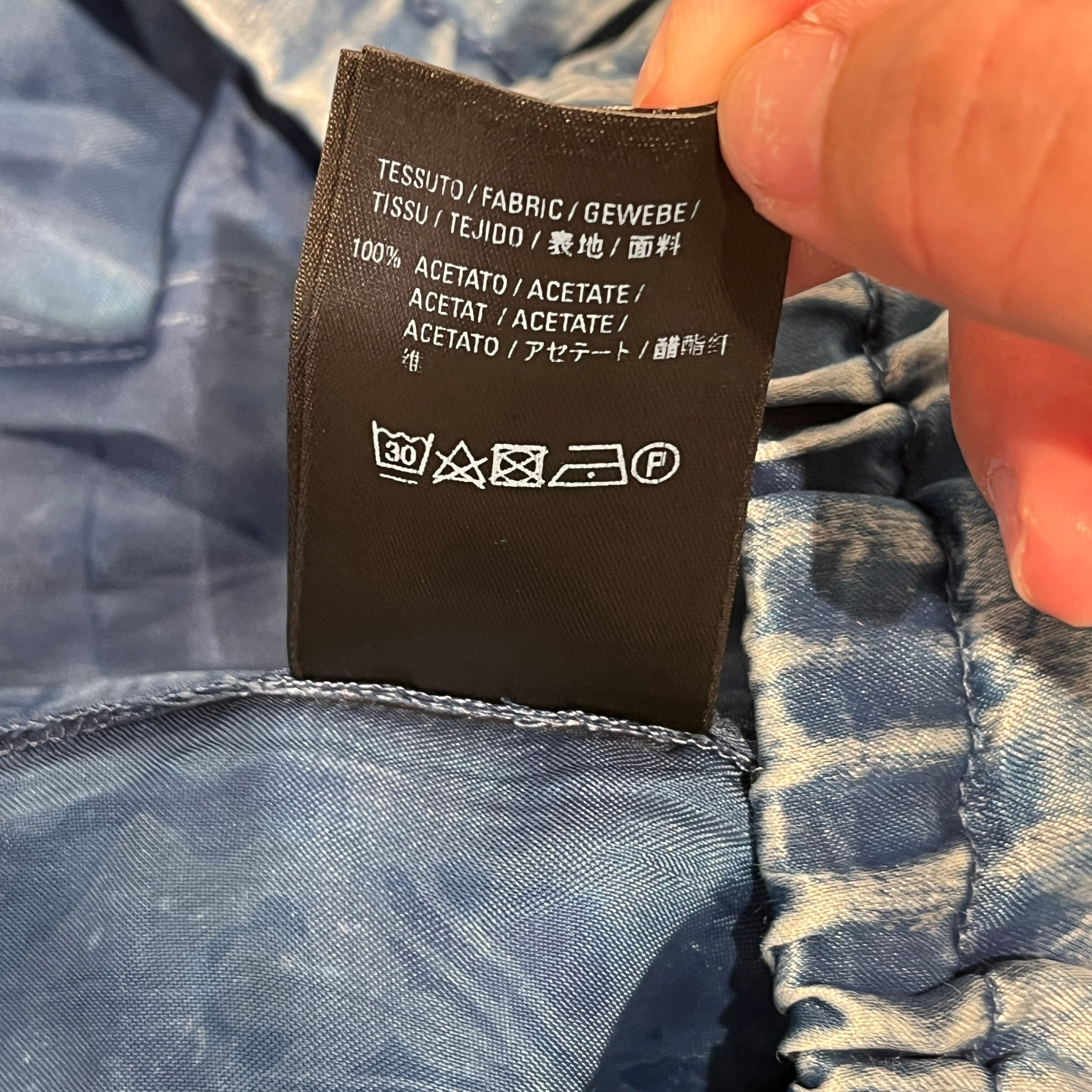 BALENCIAGA/Pants/44/BLU/washed denim lounge pants view 4