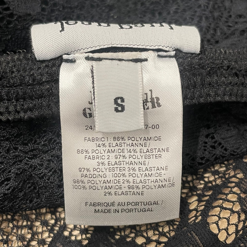 Jean Paul Gaultier/Skirt/S/Polyester/BLK/LACE