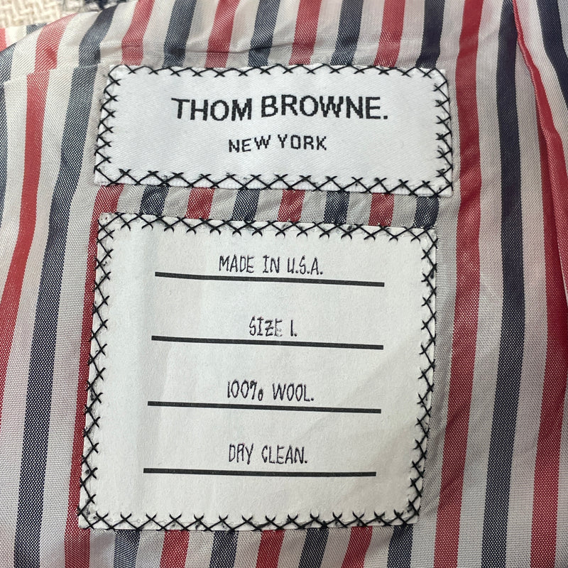 THOM BROWNE. NEW YORK/Skirt/L/Plaid/Wool/CRM/