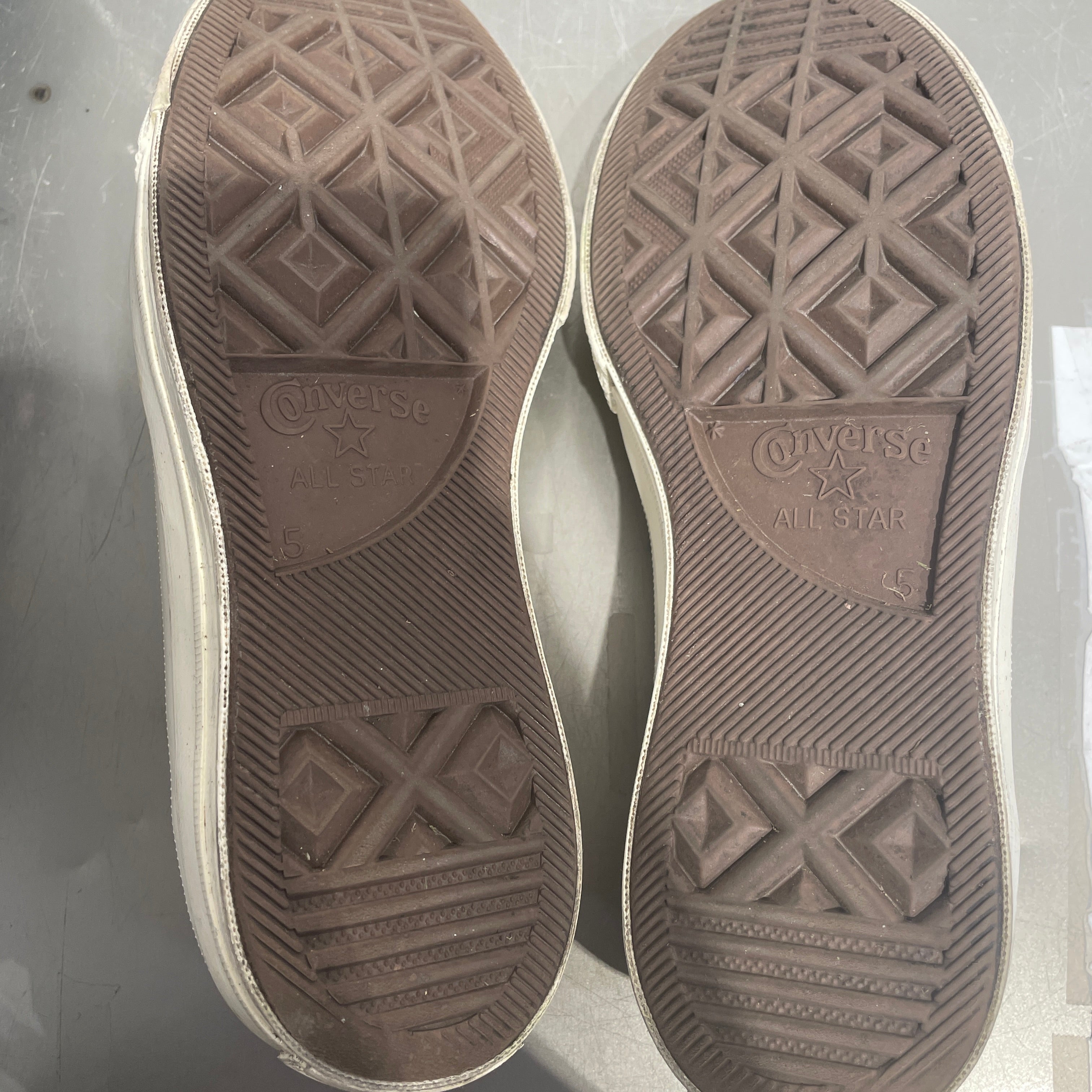 CONVERSE/Low-Sneakers/US 7/Cotton/WHT/CDG 150207C view 4