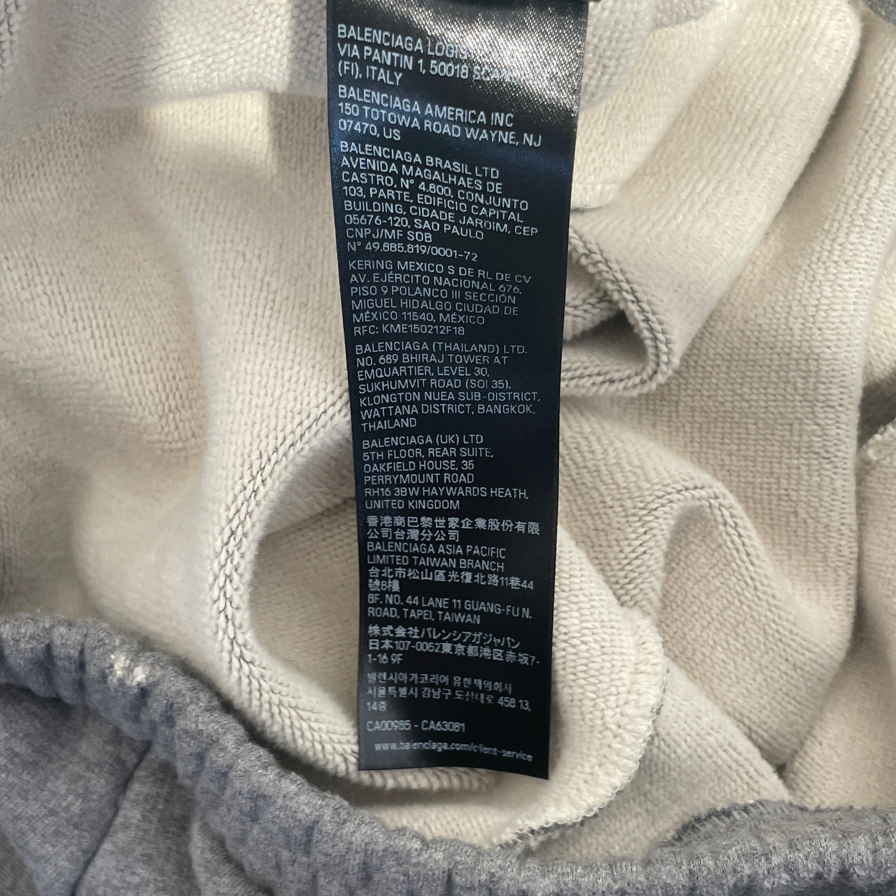 BALENCIAGA/Pants/M/Cotton/GRY/Graphic/luxury view 5