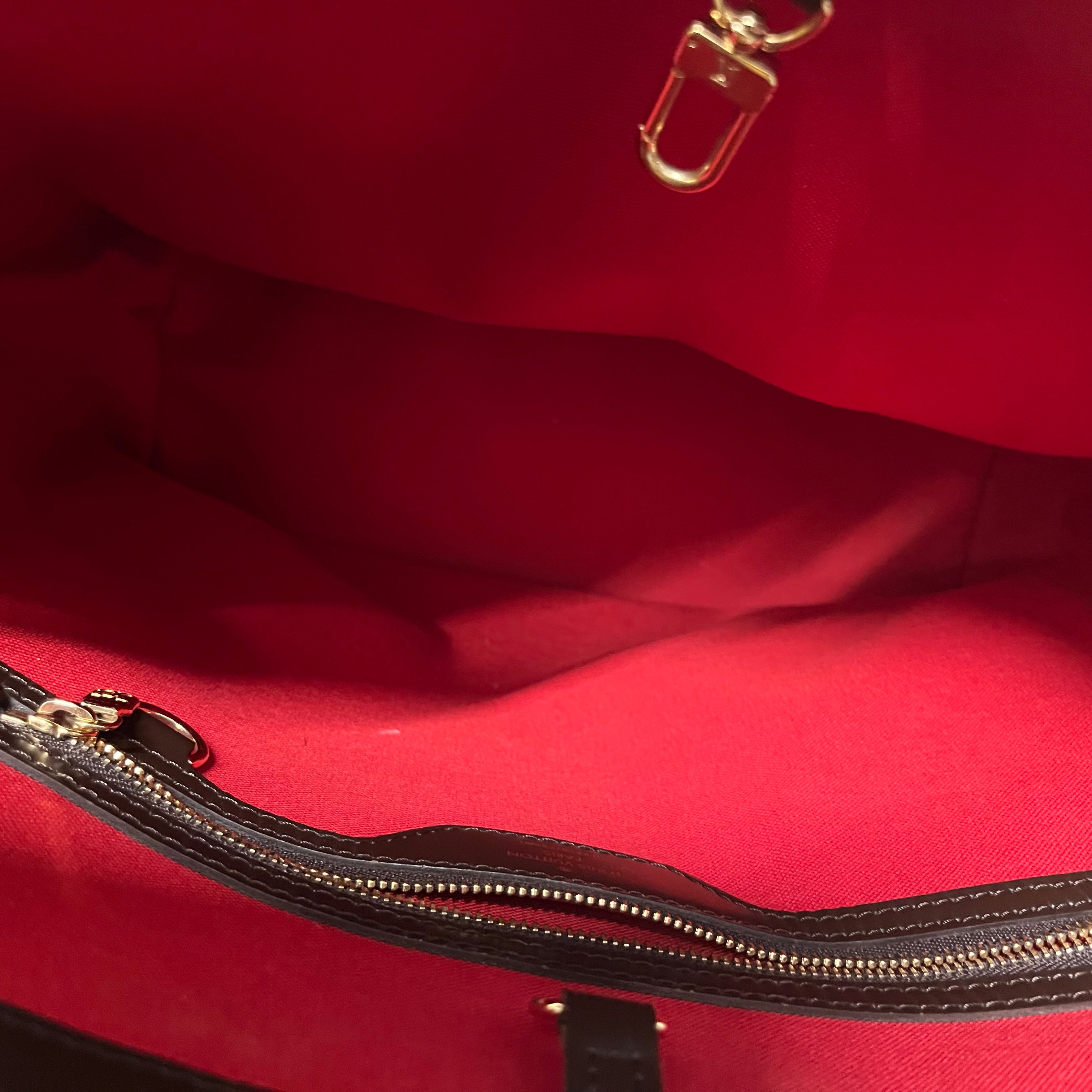 LOUIS VUITTON/Tote Bag/Glen Check/Leather/BRW/damier rivington view 5