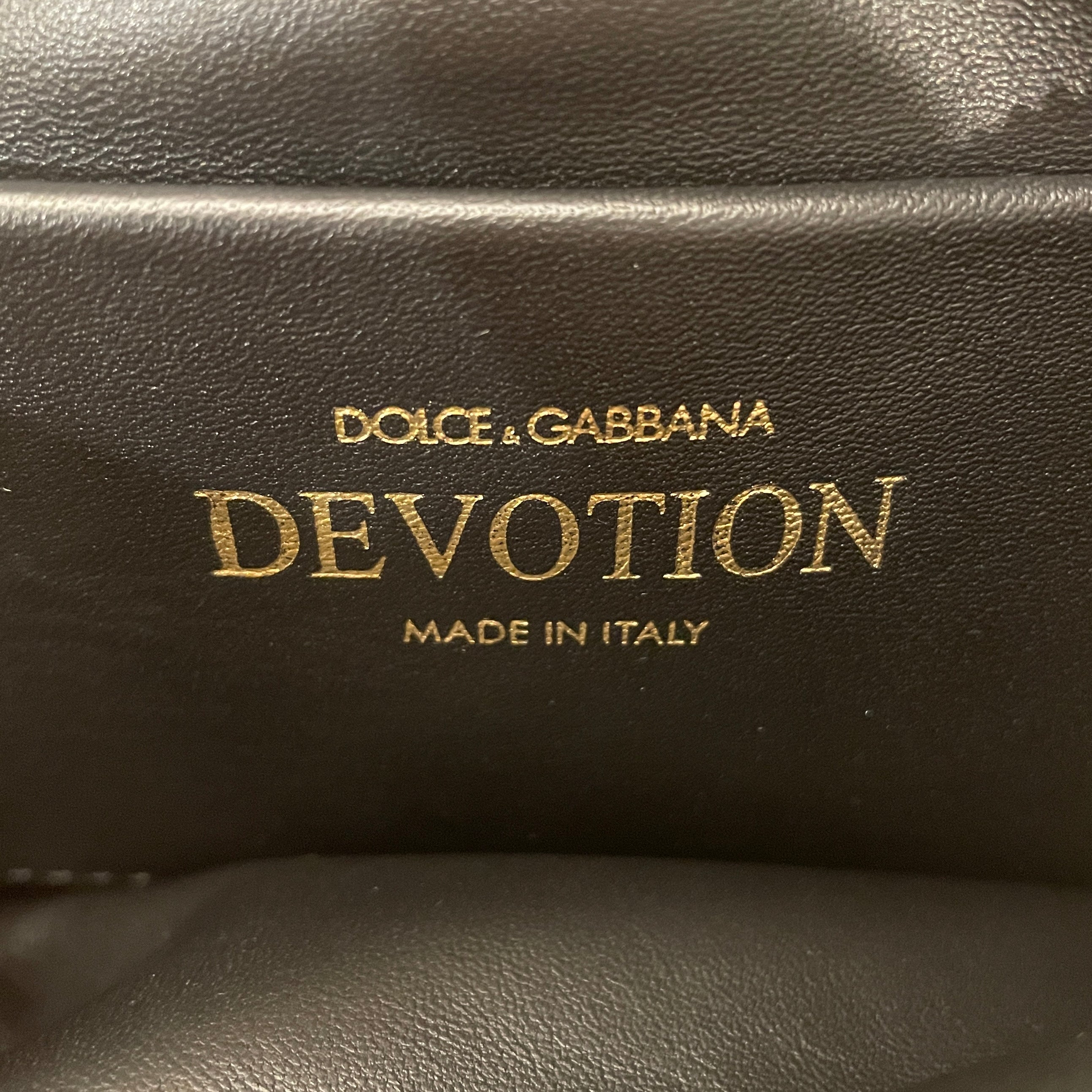 DOLCE&GABBANA/Cross Body Bag/S/Leather/GLD/Devotion view 3