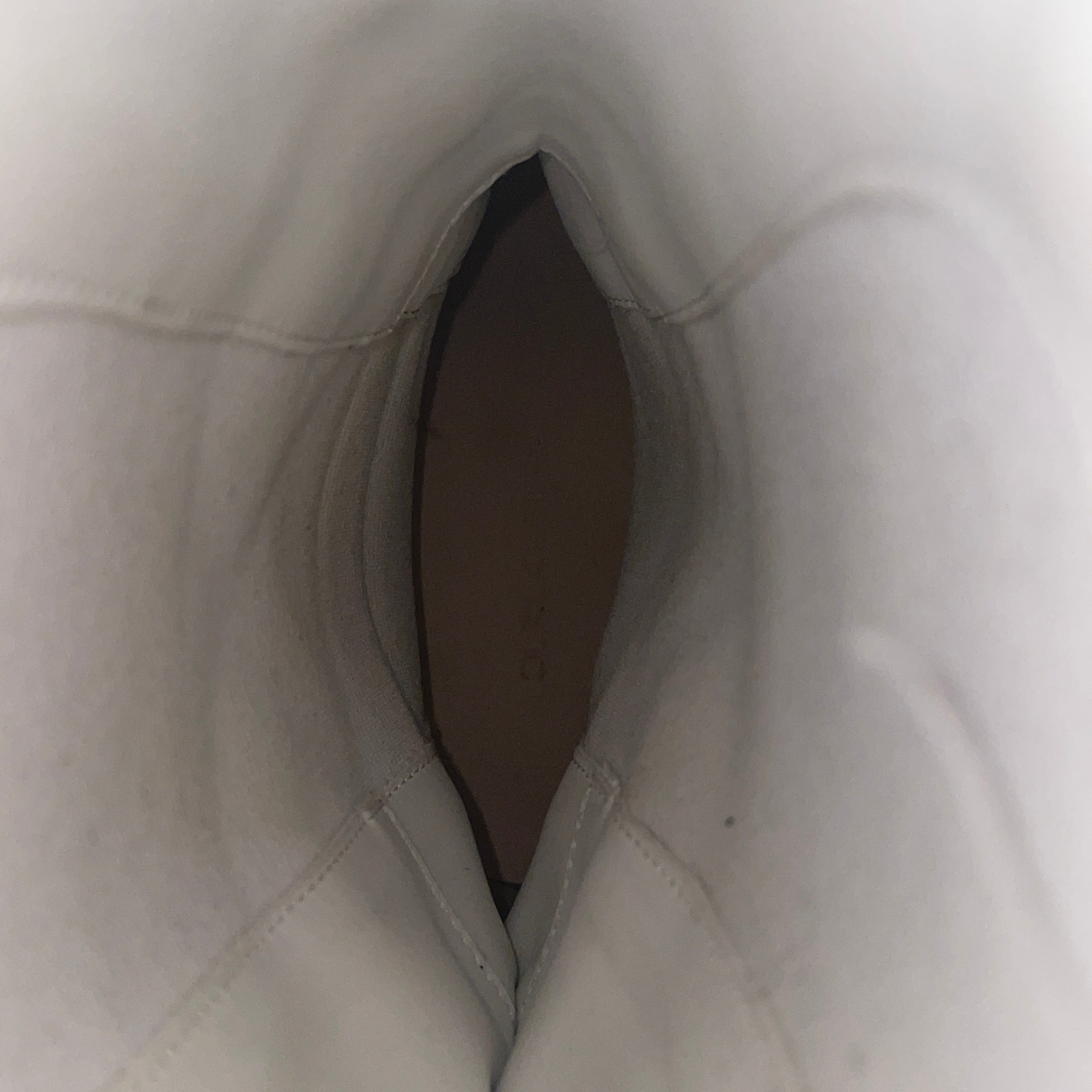 RICK OWENS DRKSHDW/Long Boots/US 6/Leather/WHT/8 Hole/FOGACHINE SS22 view 3