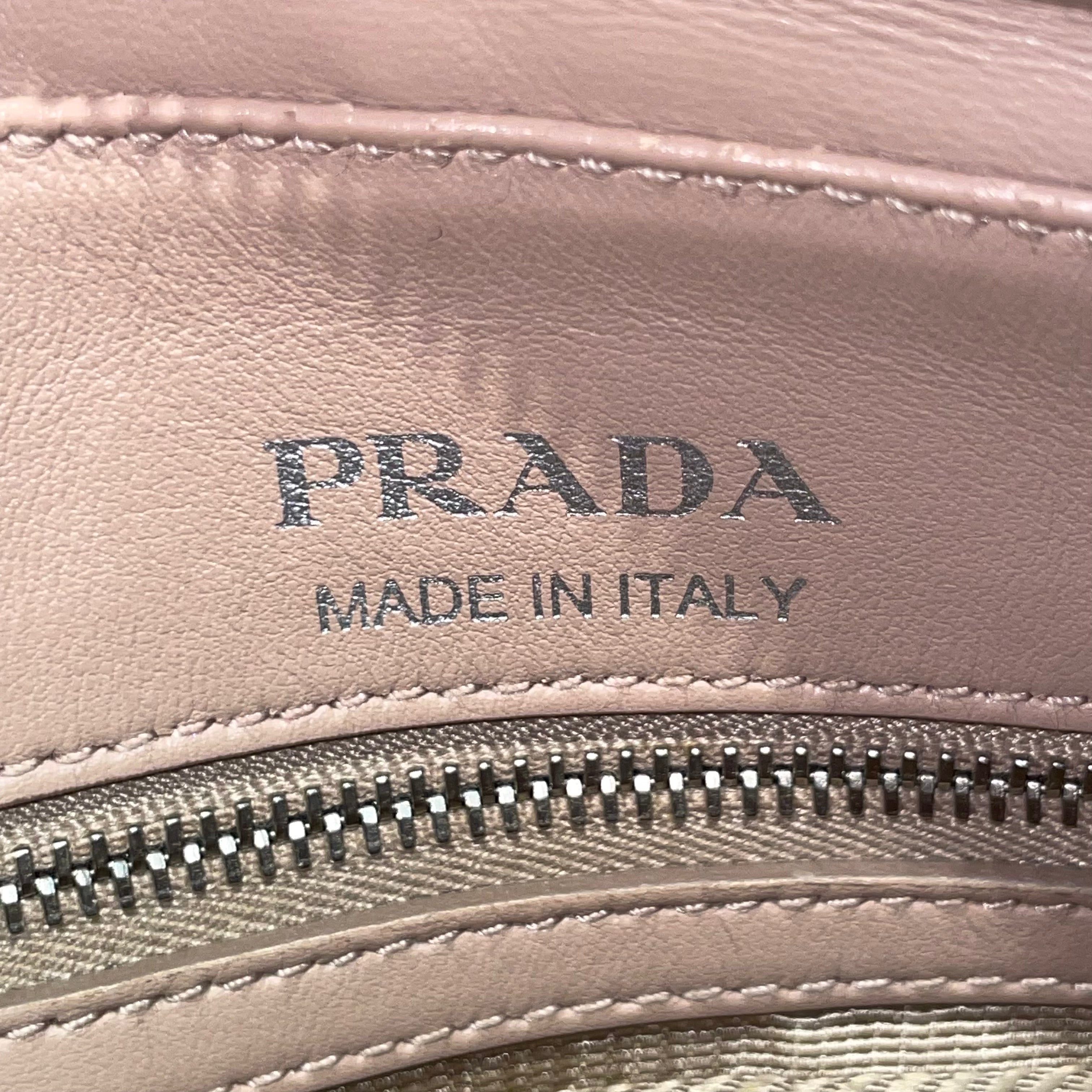 PRADA/Cross Body Bag/Leather/PNK/Prada Soft Impunture Diagramme view 5
