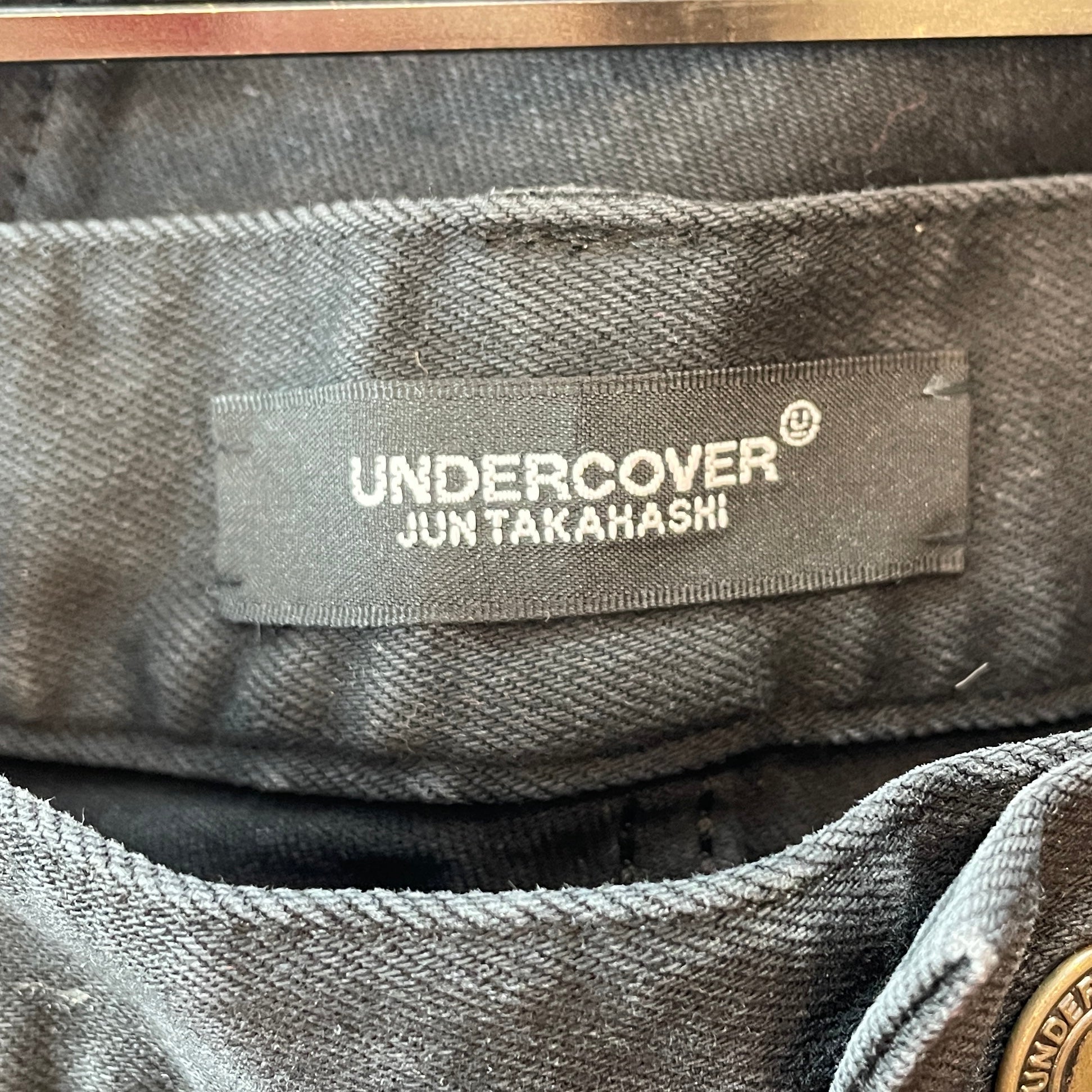 UNDERCOVER/Skinny Pants/4/Denim/BLK/4 ZIP\UC1E4515-2 STRETCH DENIM view 3