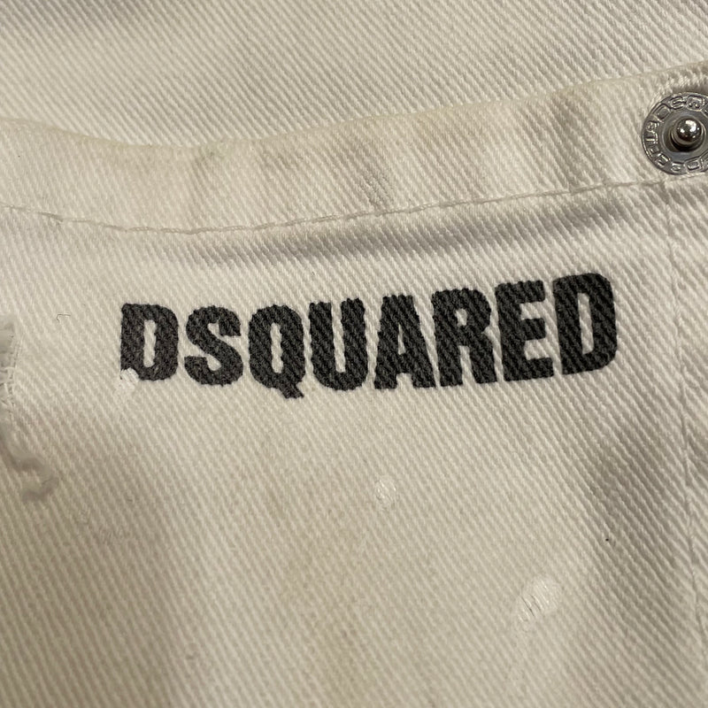 DSQUARED2/Straight Pants/46/White/Cotton/