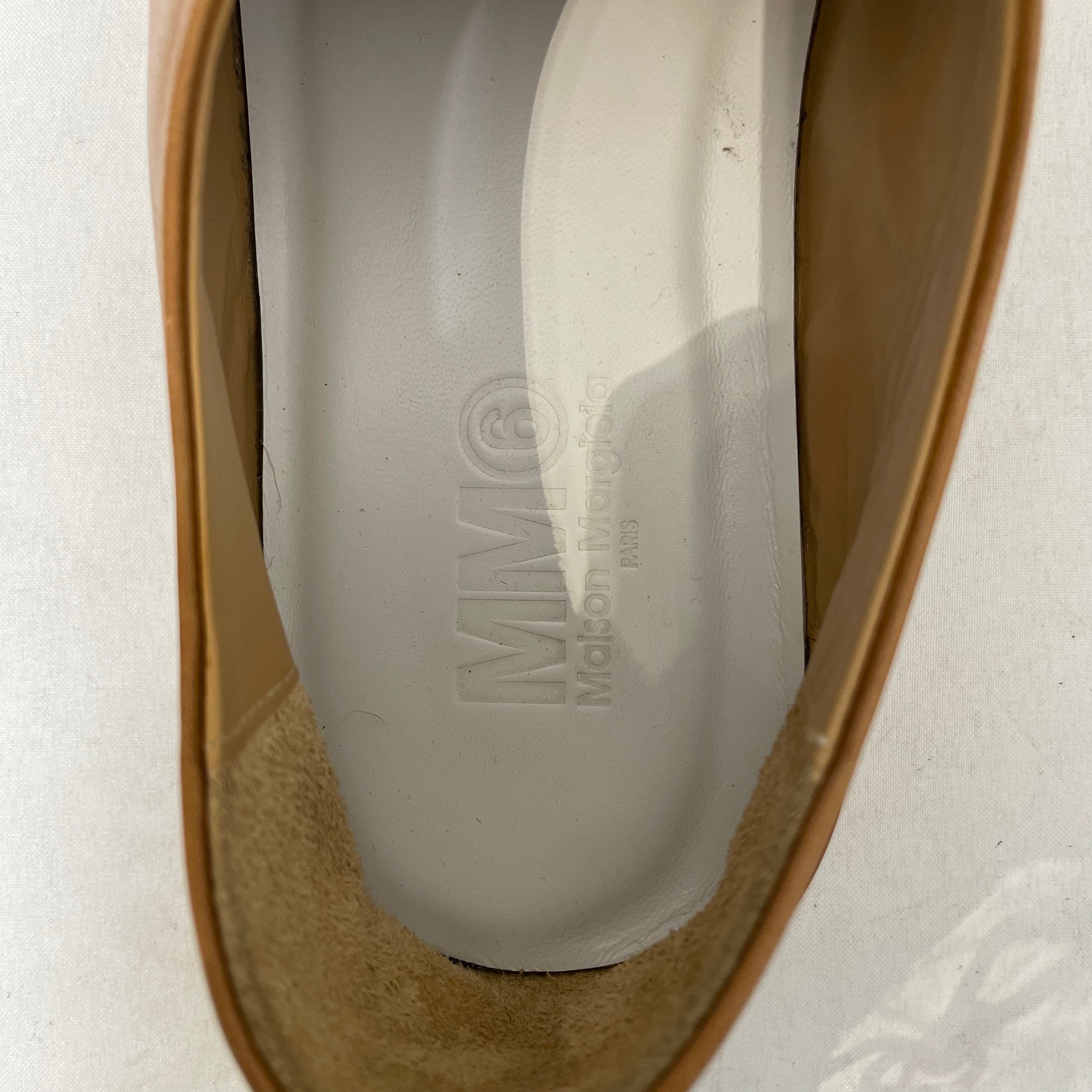 MM6/Dress Shoes/EU 41/Leather/BRW/SLIP-ON/6 ON BTTM OG HEEL view 3