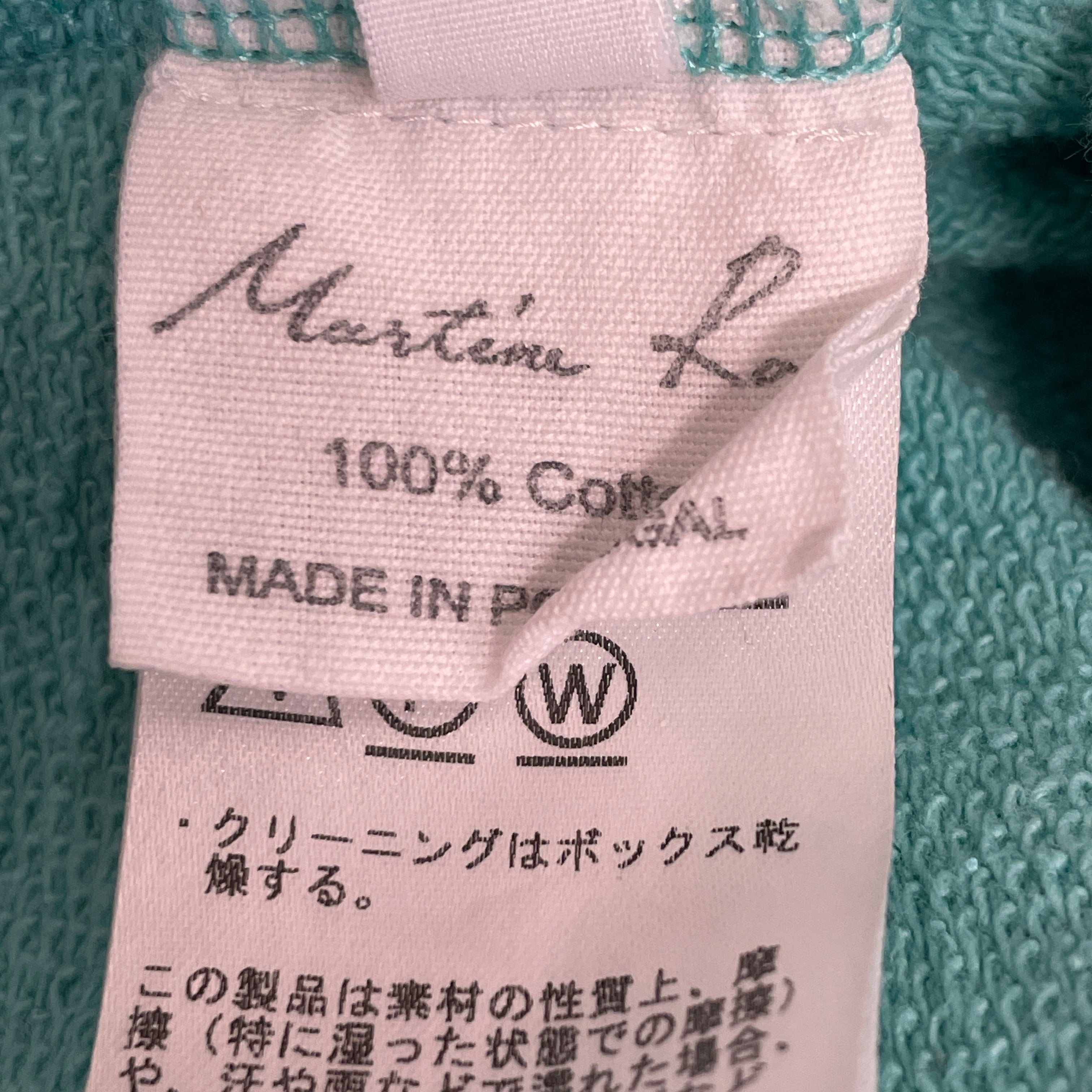 MARTINE ROSE/LS T-Shirt/M/Cotton/BLU/Turquoise view 3