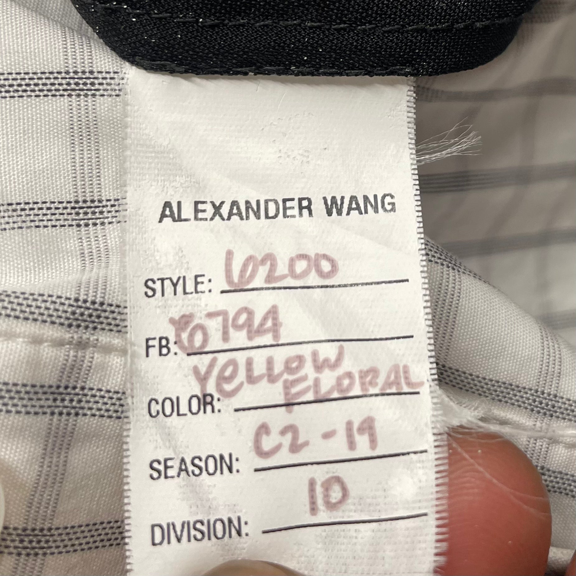 Alexander Wang/Dress/Polyester/BLK/RUNWAU 2020 BUTTDOWN SHIRTDRES view 5