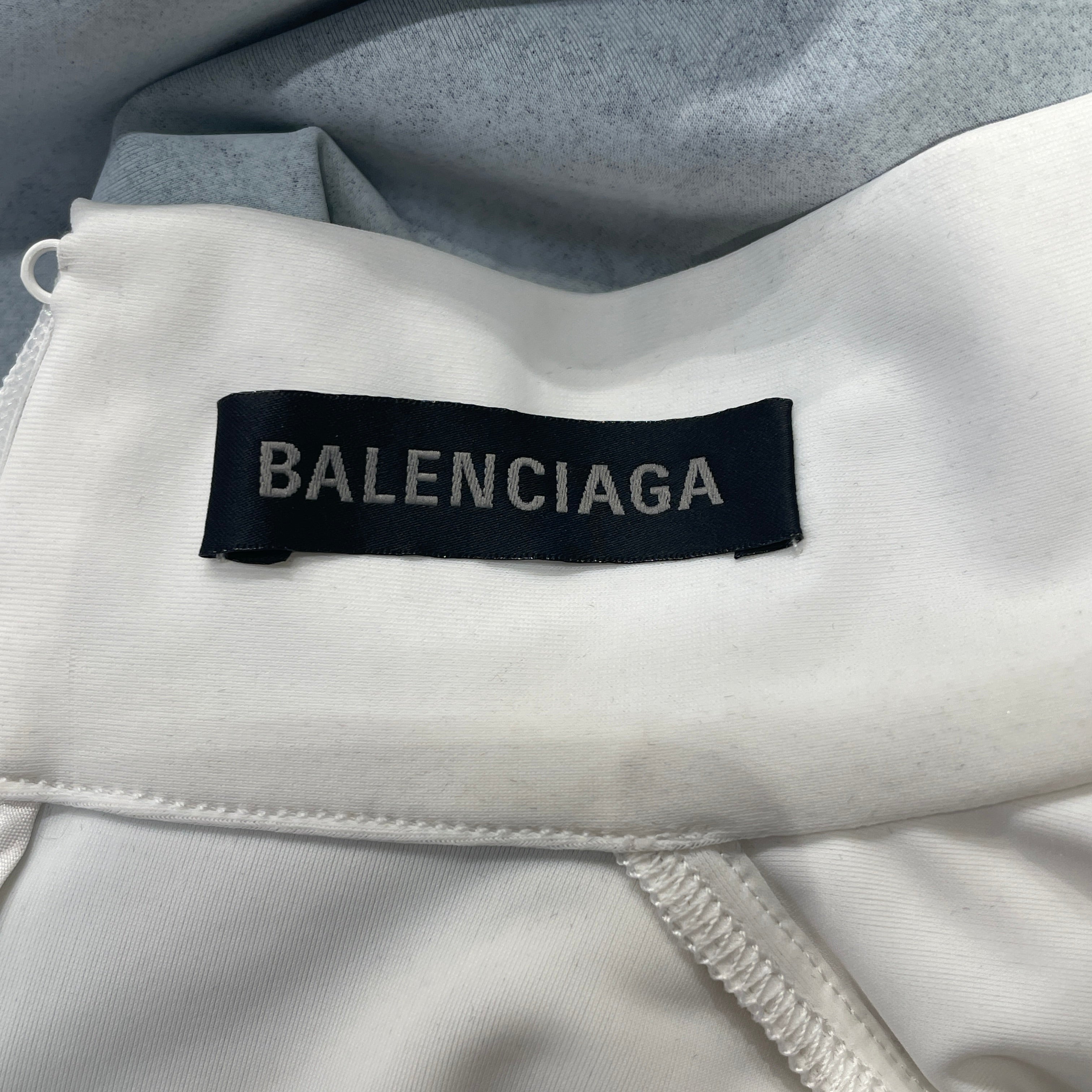 BALENCIAGA/Turtleneck Trompe L’oeil Lace Dress Print Long Sleeve Top/36 view 3