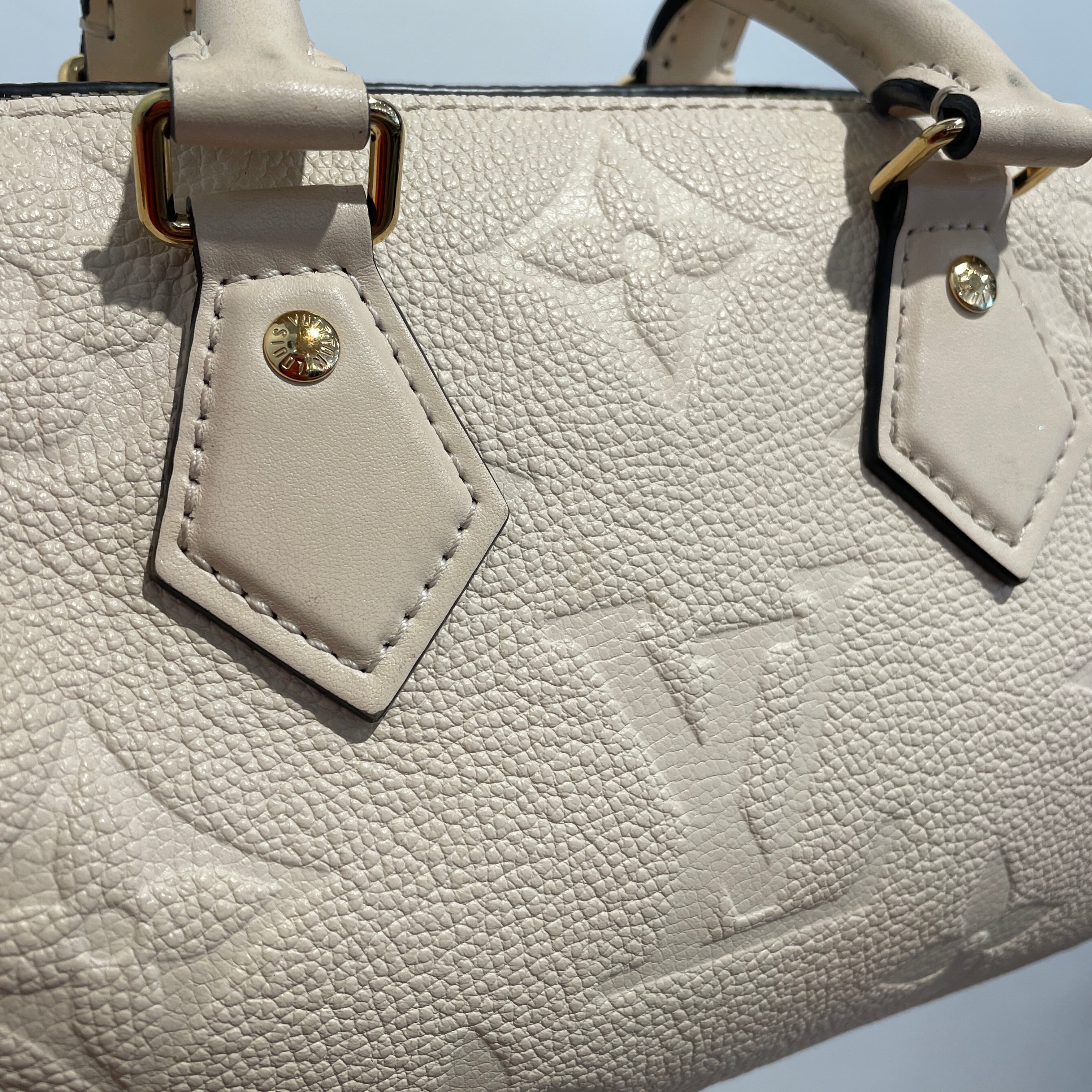 LOUIS VUITTON/Hand Bag/Monogram/Leather/CRM/SPEEDY BANDOULIERE 25 view 3