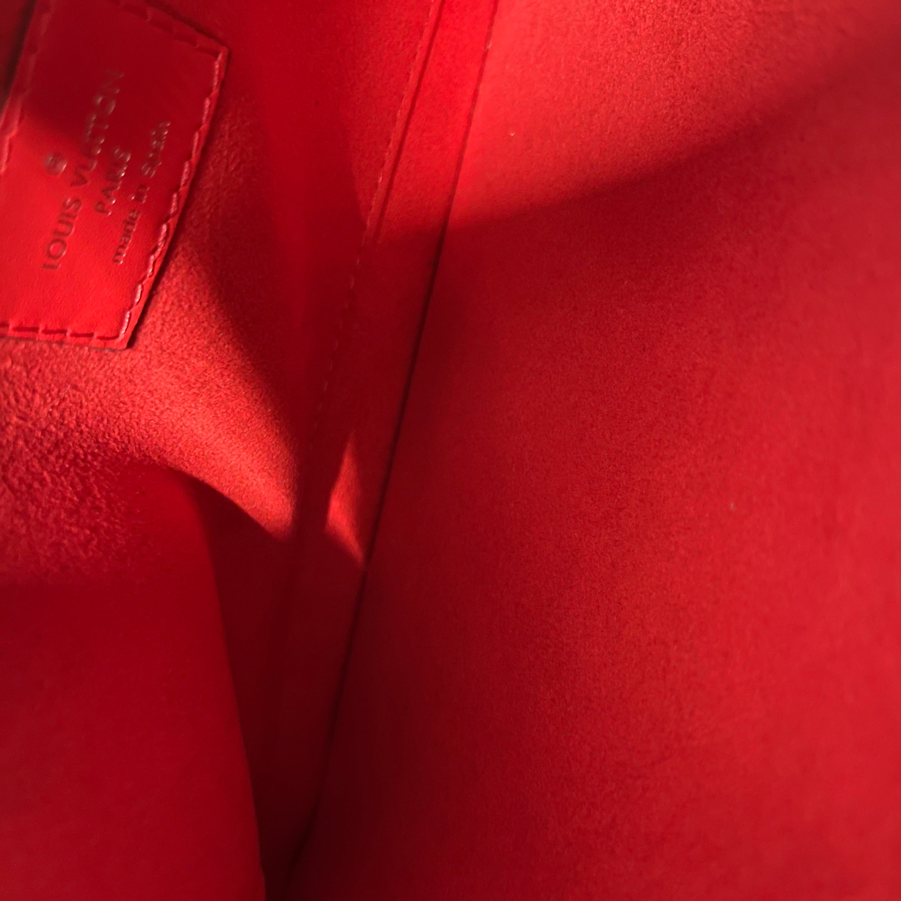 LOUIS VUITTON/Pouch/Leather/RED/epi pouch brand new view 5