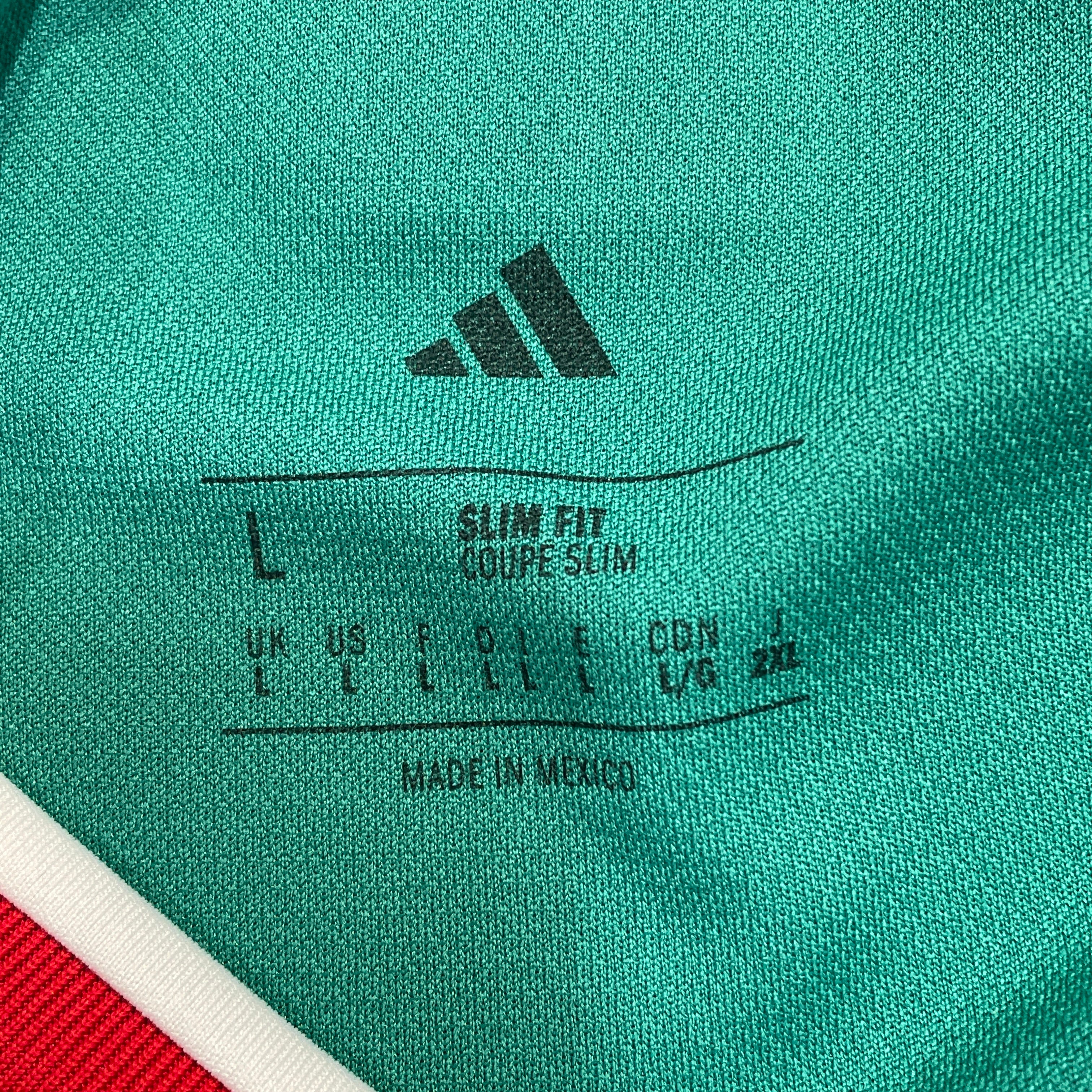 adidas/T-Shirt/L/Polyester/GRN/All Over Print/MEXICO JERSEY view 3