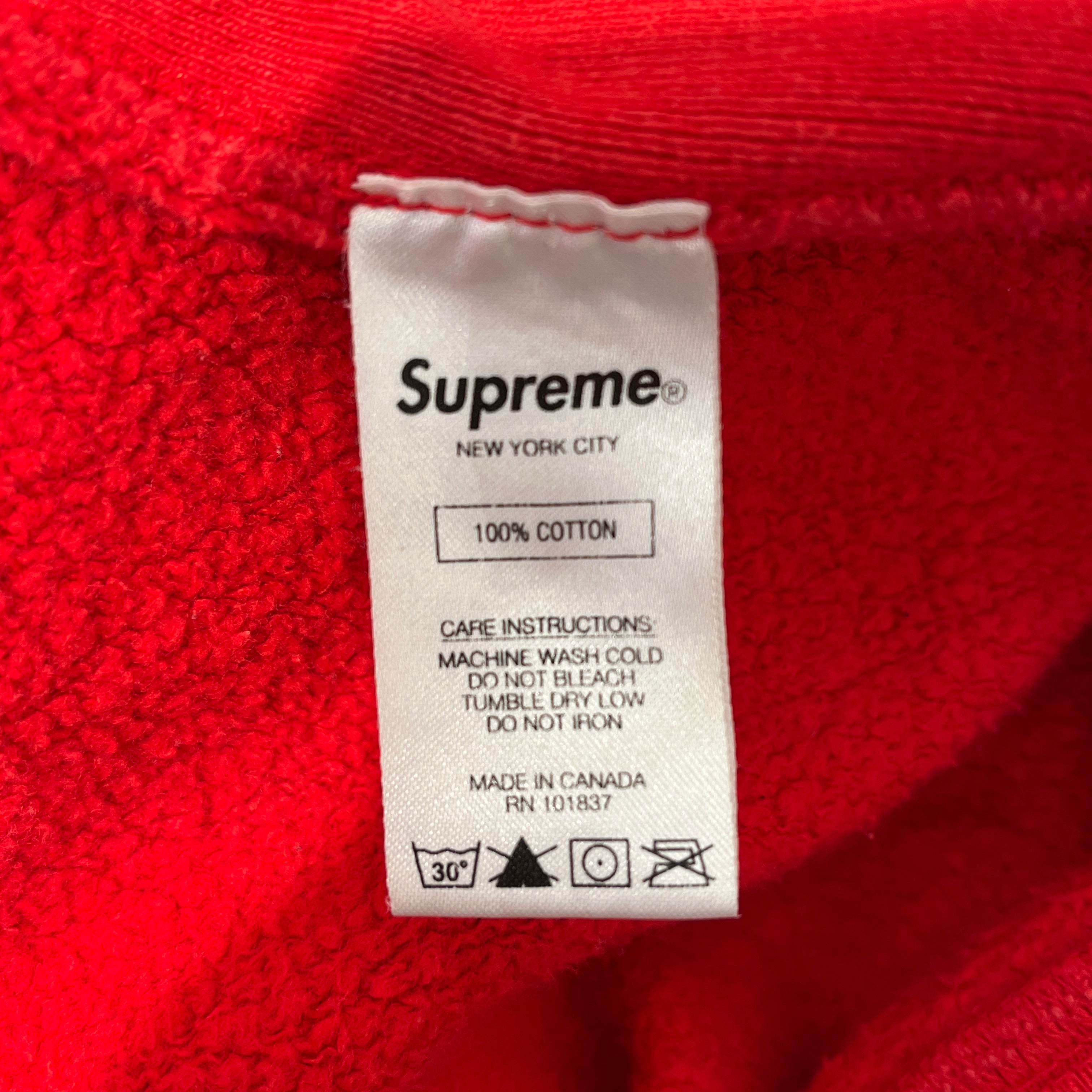 Supreme/FTP/Hoodie/L/Cotton/RED/ARC HOODIE WHITE LETTERING view 4
