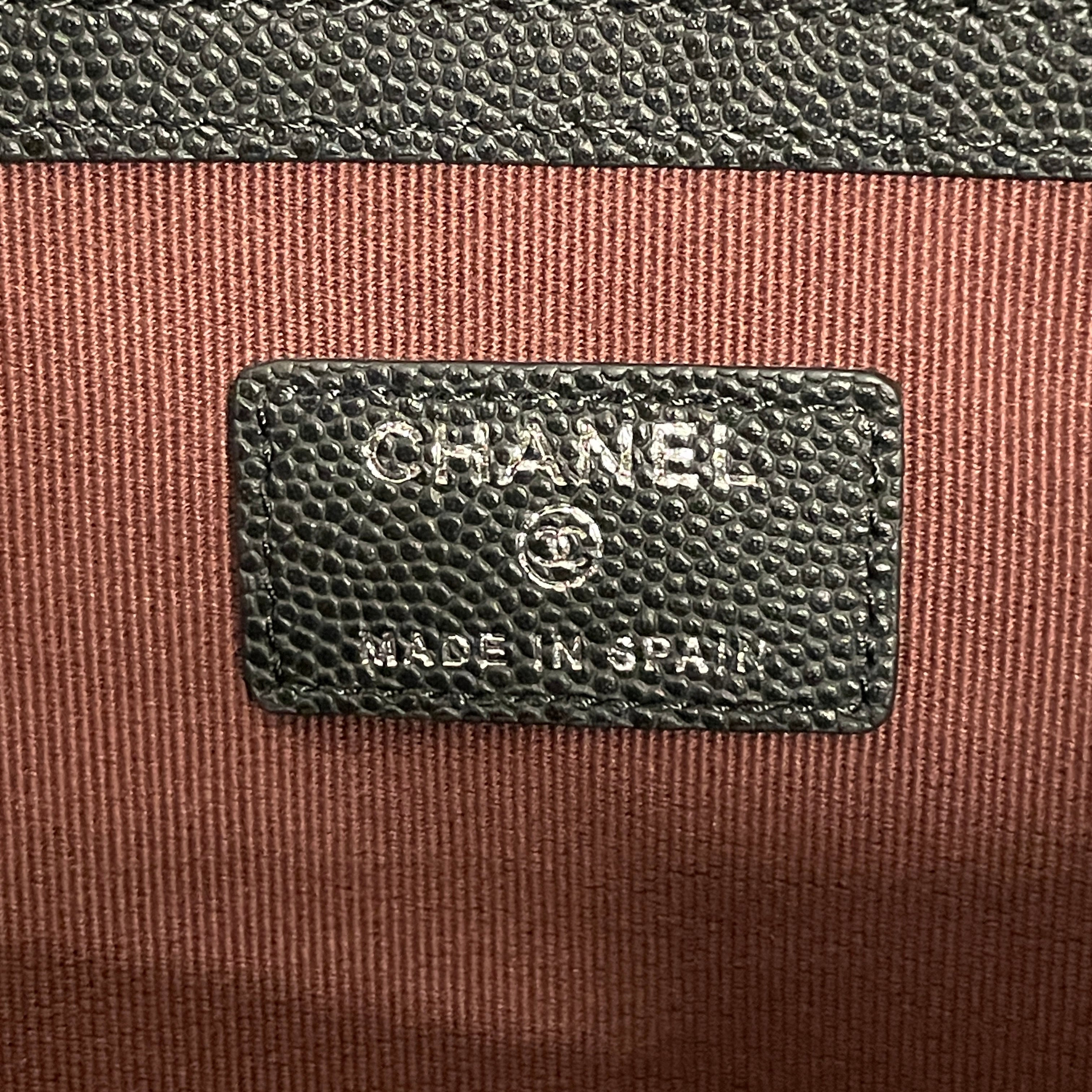 CHANEL/Clutch Bag/Leather/BLK/QUILTED view 3