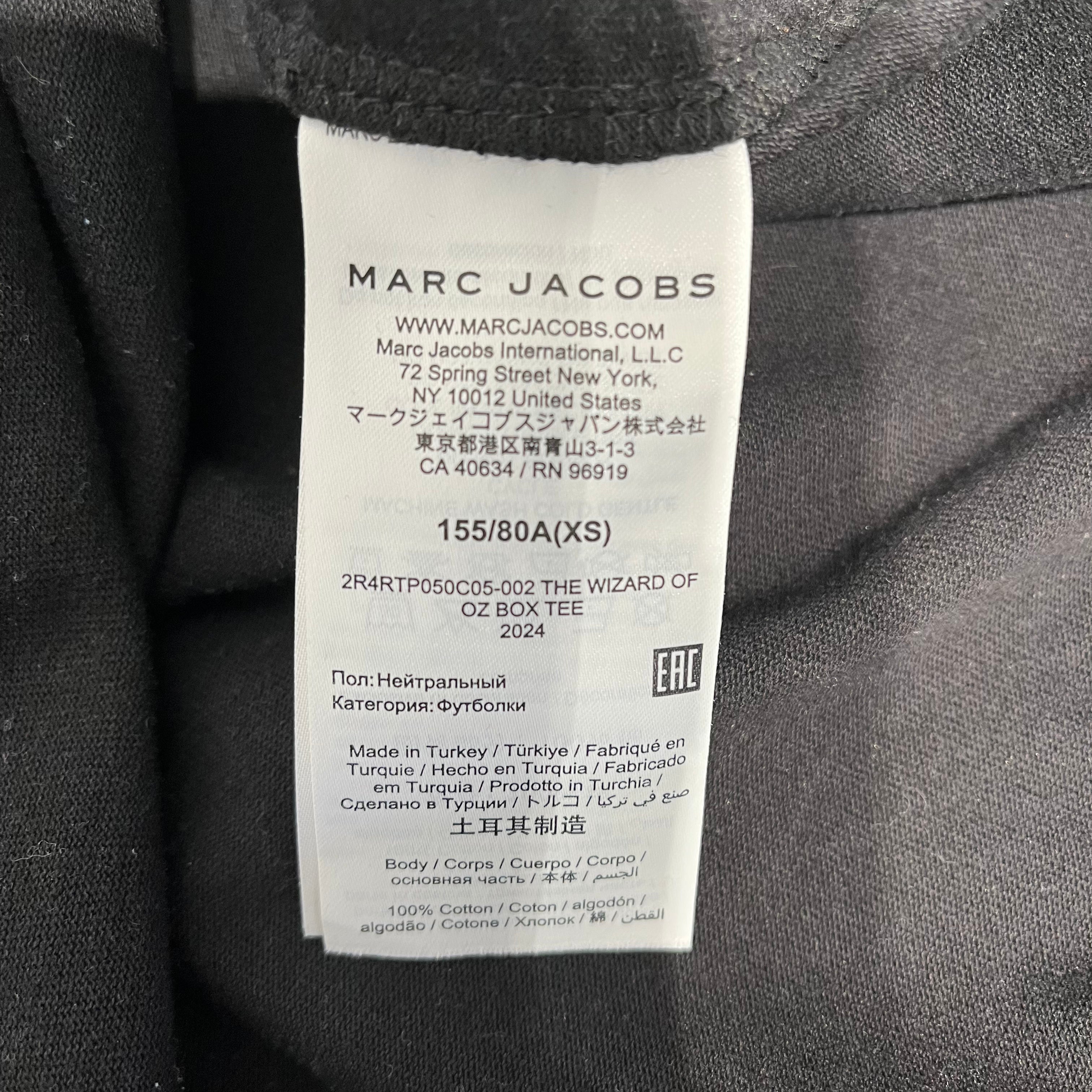 MARC JACOBS/T-Shirt/XS/Cotton/BLK/Graphic/Wizard of Oz Emerald City view 4