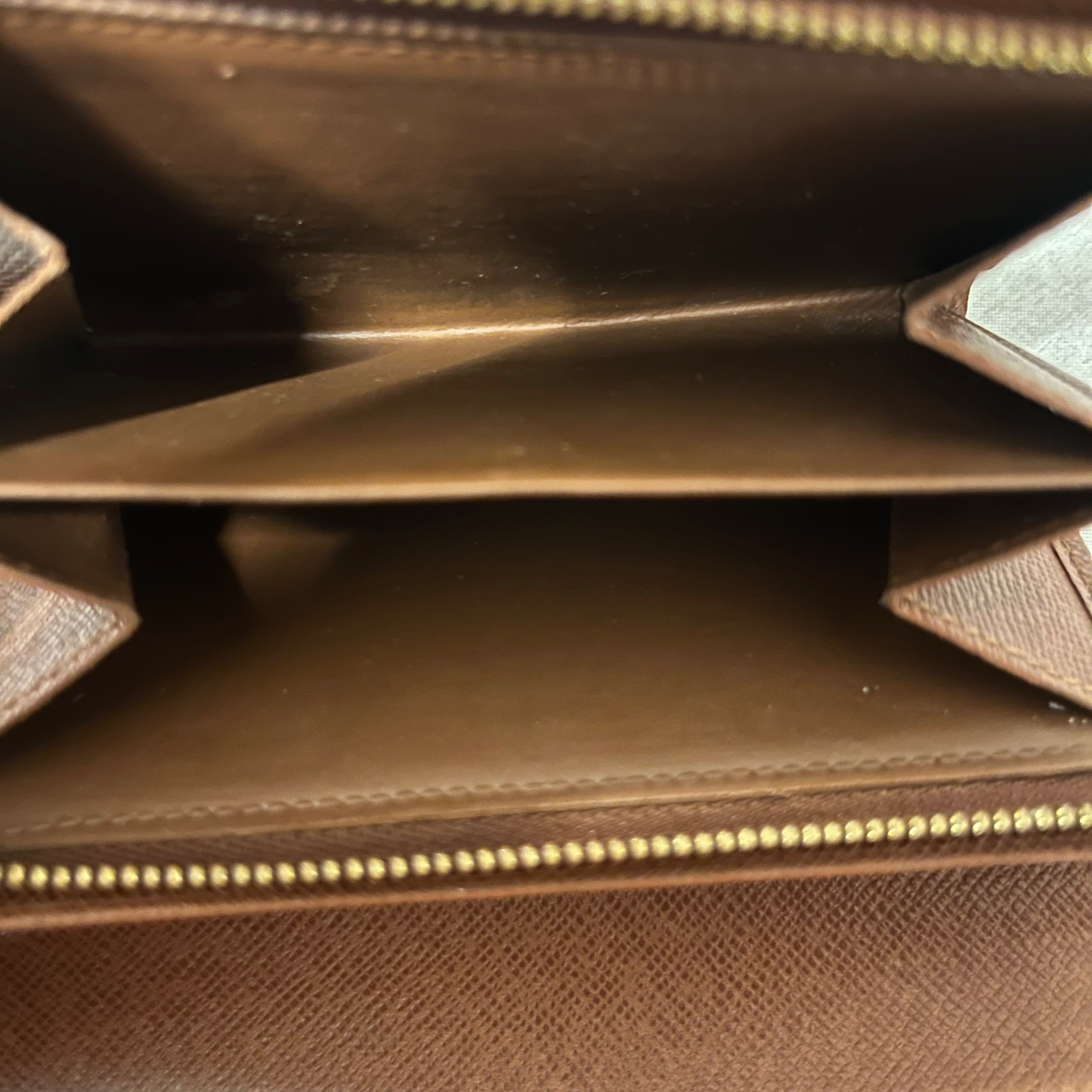 LOUIS VUITTON/Bifold Wallet/Monogram/Leather/BRW/L's/vintage view 5