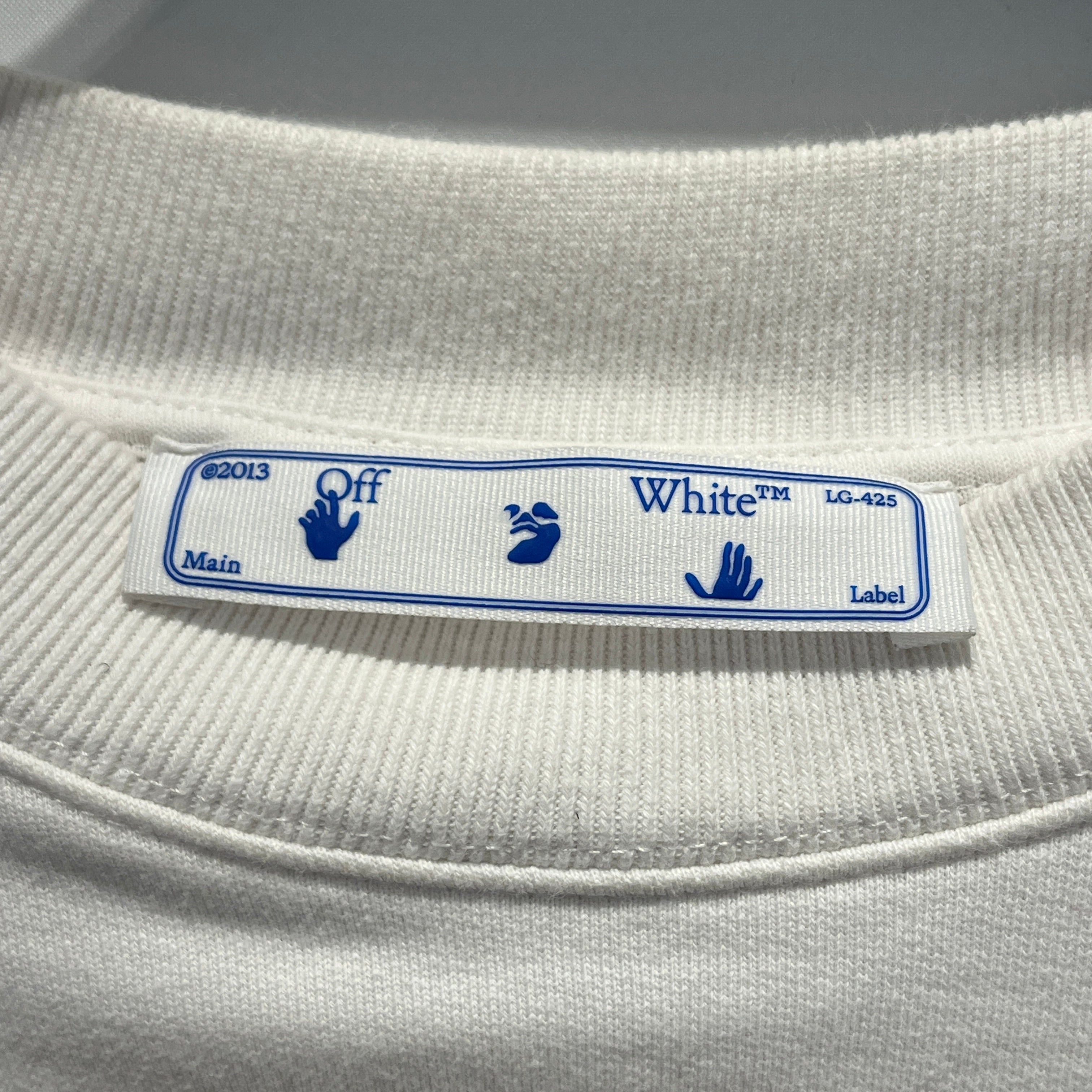 OFF-WHITE/Sweatshirt/L/Cotton/WHT/CARAVAGGIO WHITE LONG SLEEVE view 3