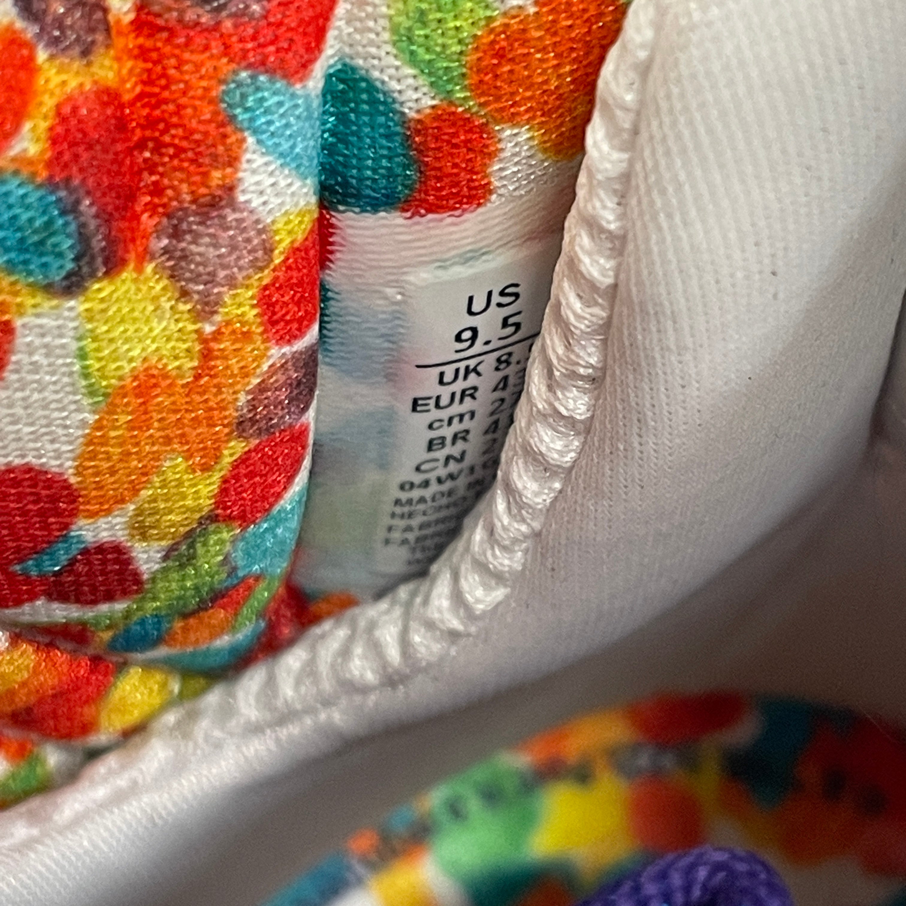 NIKE/Hi-Sneakers/US 9.5/Leather/WHT/Lebron 4 Fruity Pebble view 3