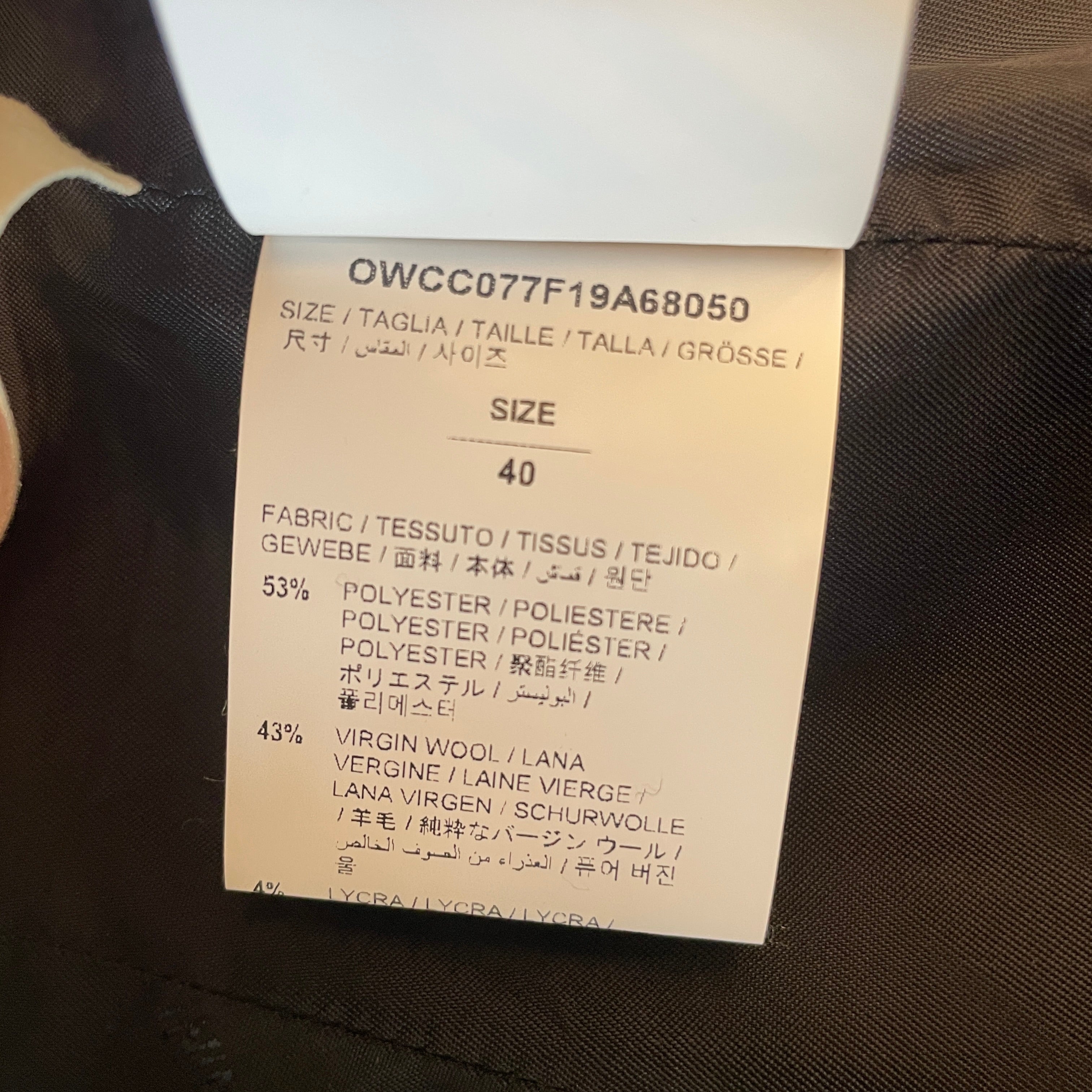 OFF-WHITE/Skirt/40/Polyester/BLK/ view 5