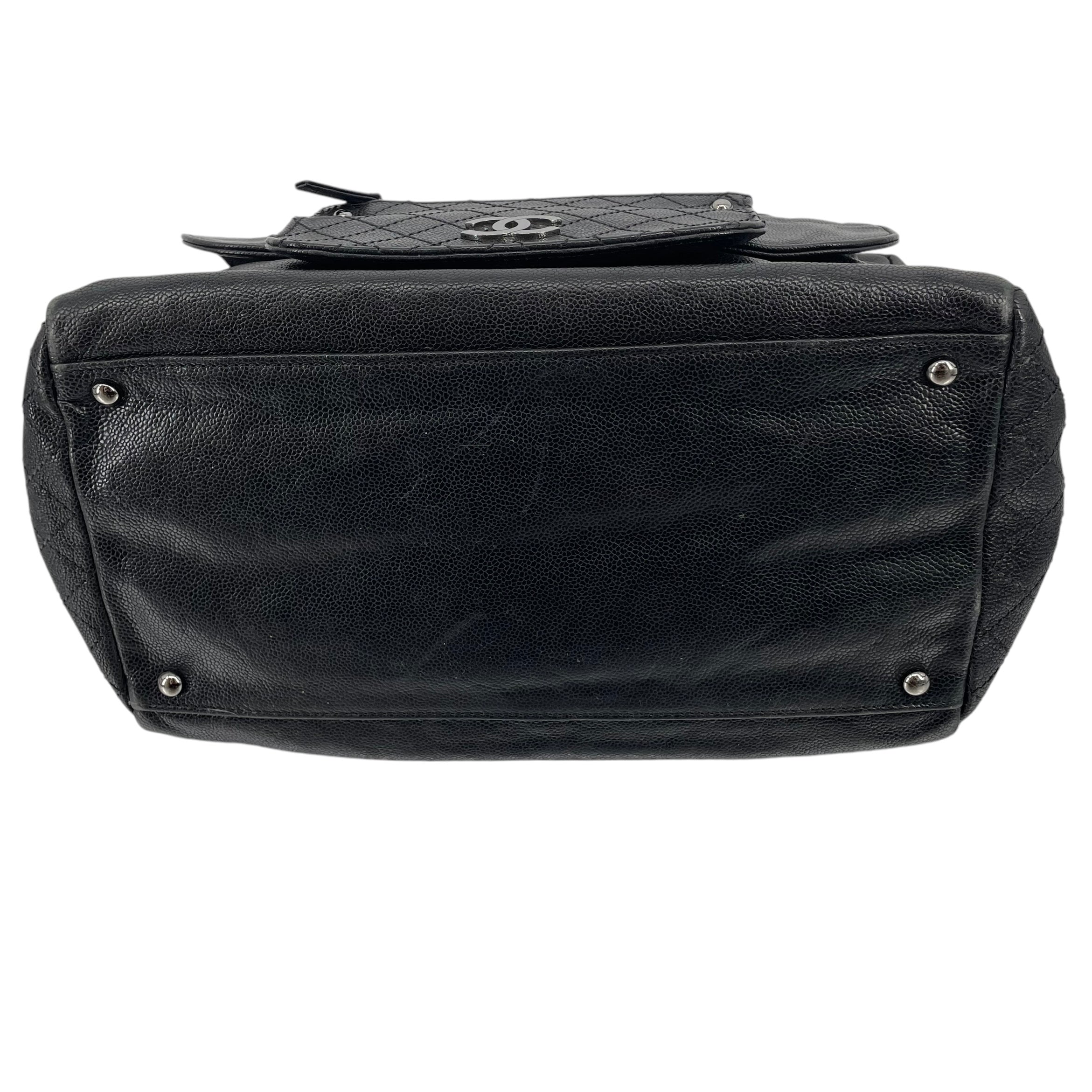 CHANEL/Hand Bag/FREE/Leather/BLK/METALLIC QUILTED view 3