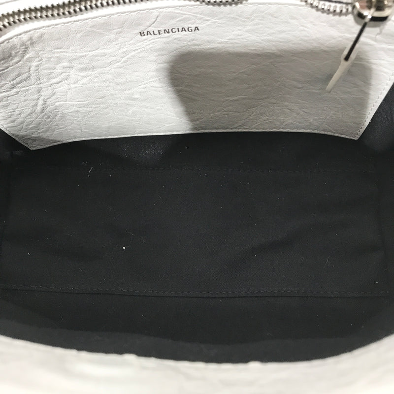 BALENCIAGA/Tote Bag/Sheepskin/WHT/Barbes leather tote bag