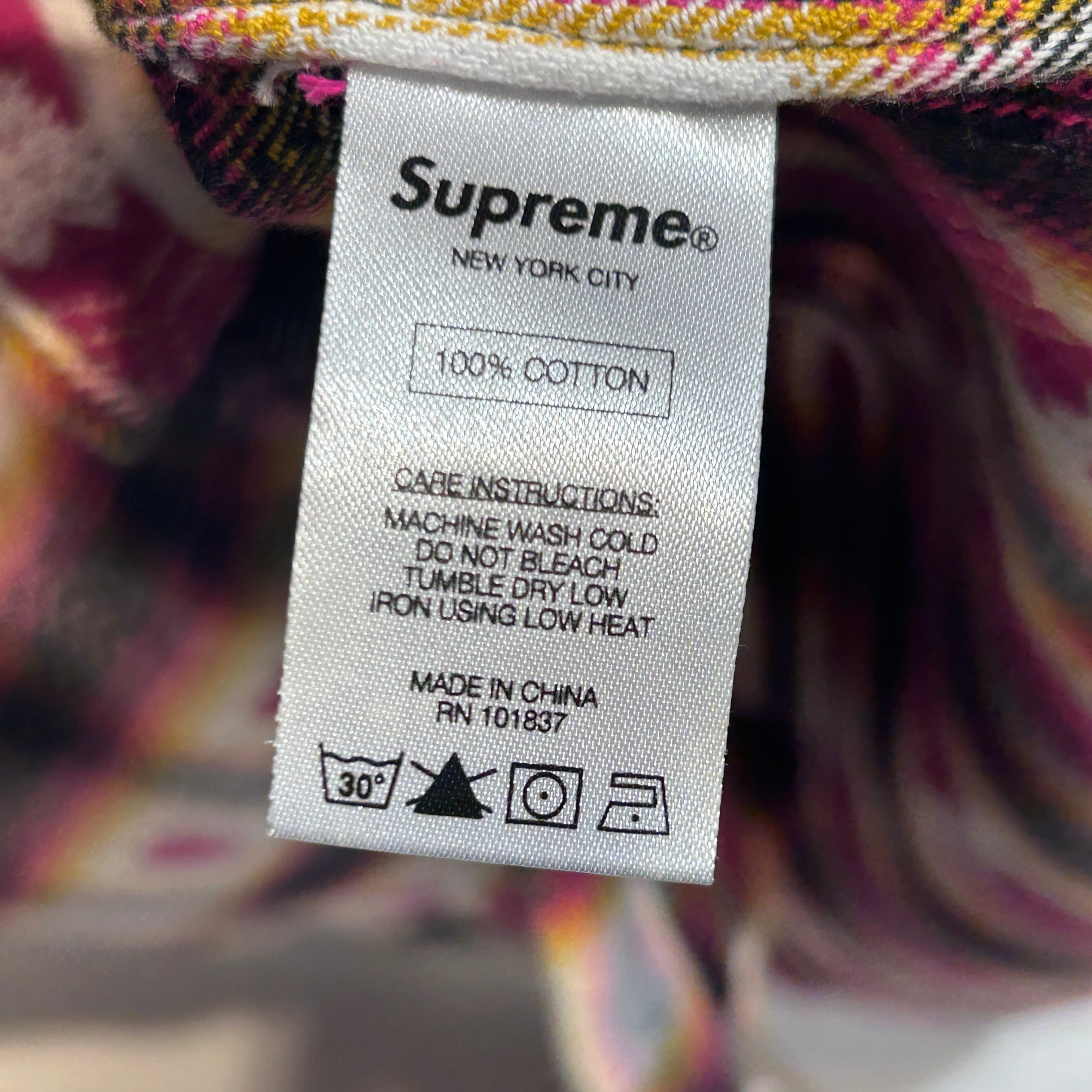 Supreme/Flannel Shirt/L/Cotton/PPL/All Over Print/Hearts Flannel view 4
