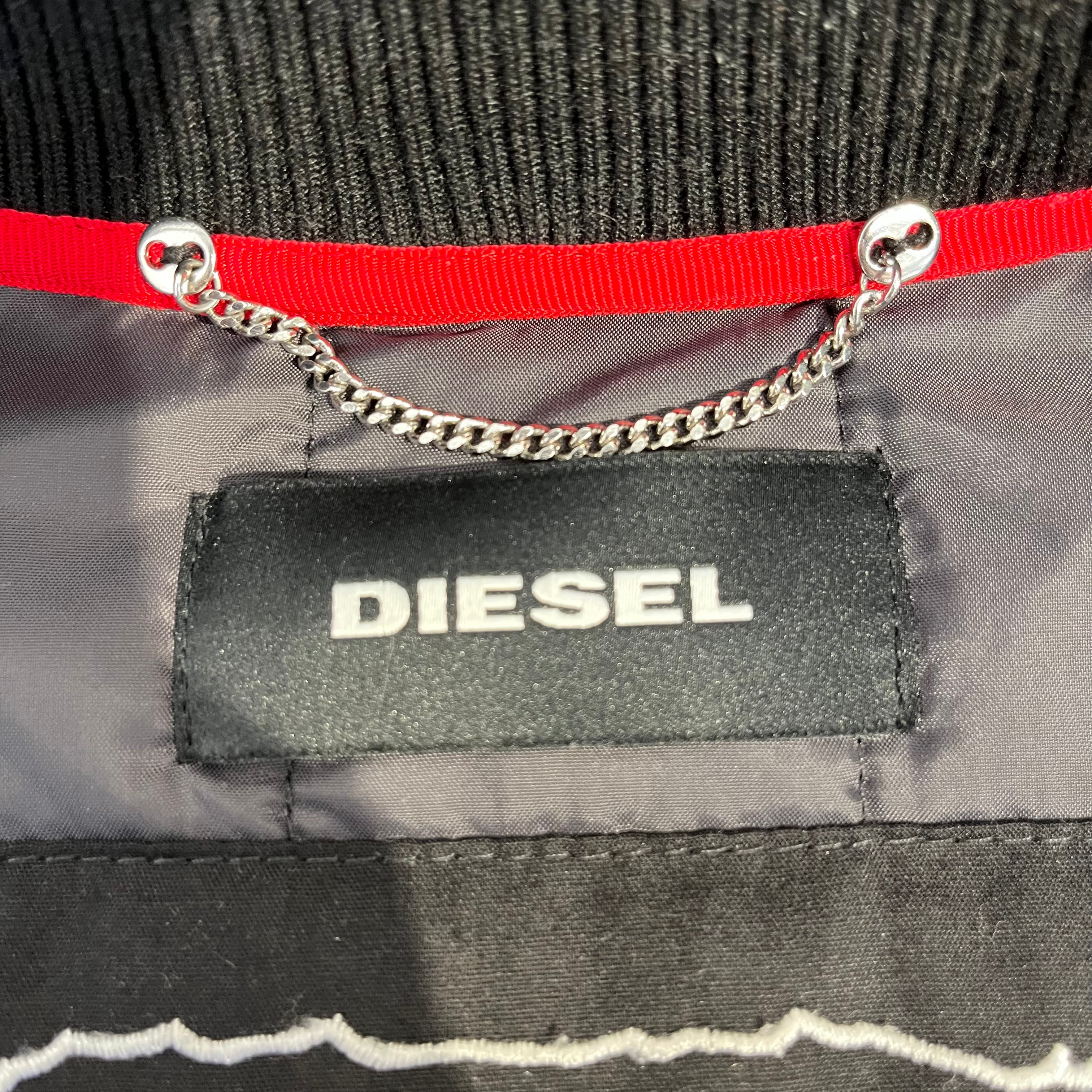 DIESEL/Windbreaker/S/Nylon/BLK/solid pockets view 4