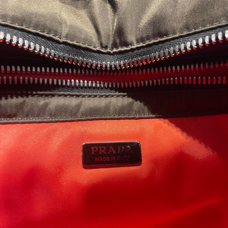 PRADA/Tote Bag/Nylon/GRN/TESSUTO PUFFY TOP HANDLE