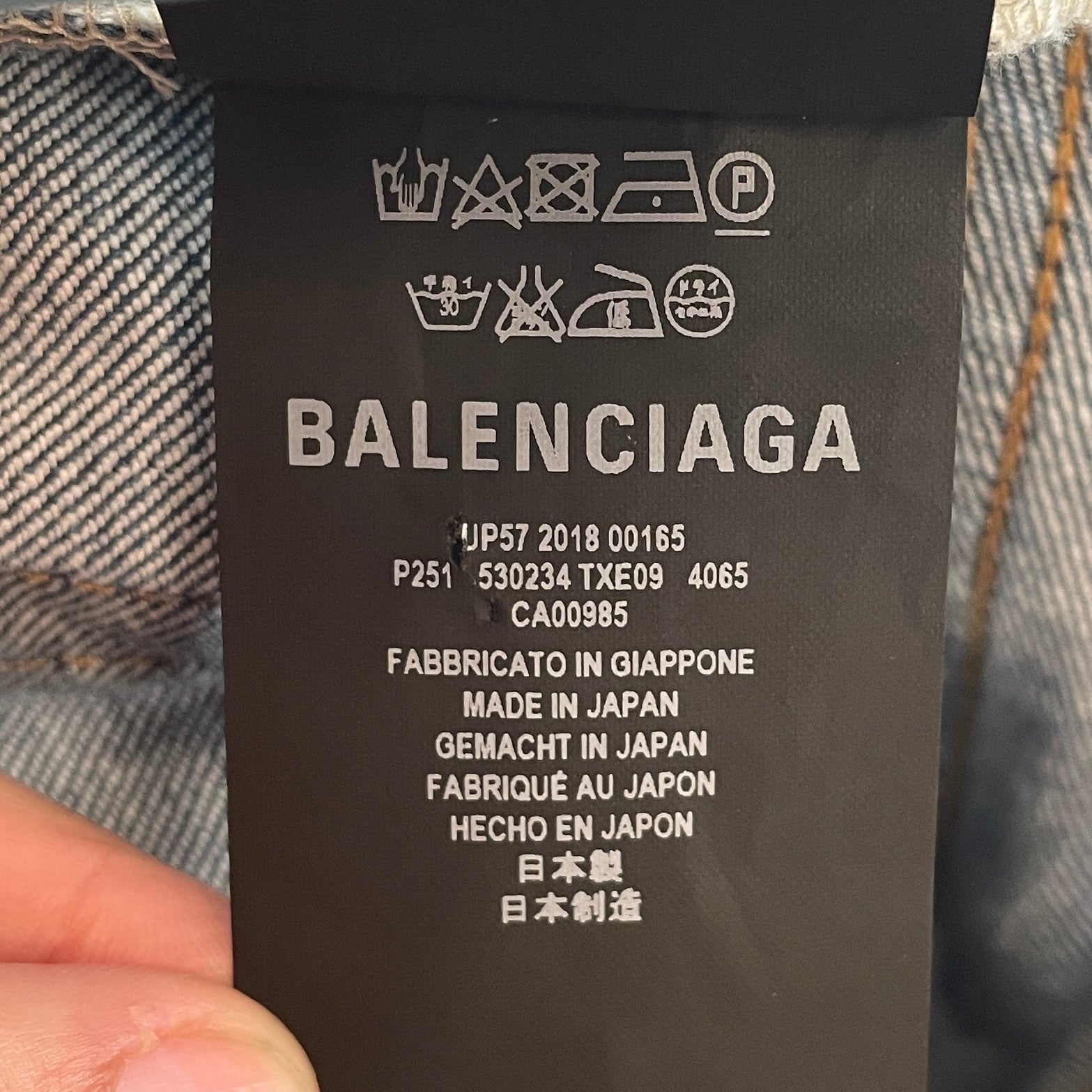 BALENCIAGA/Skinny Pants/24/Denim/BLU/FW17 ACHETYPE REGULAR BLUE view 4