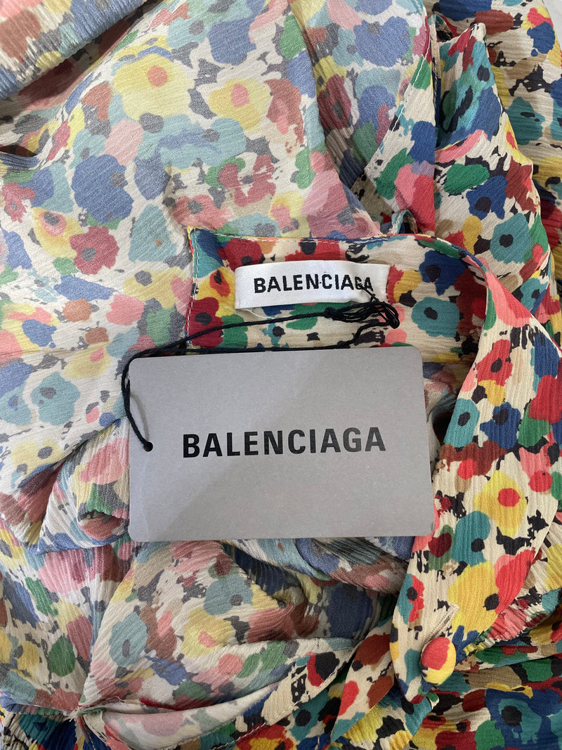 BALENCIAGA/Dress/38/Silk/MLT/asymmetrical