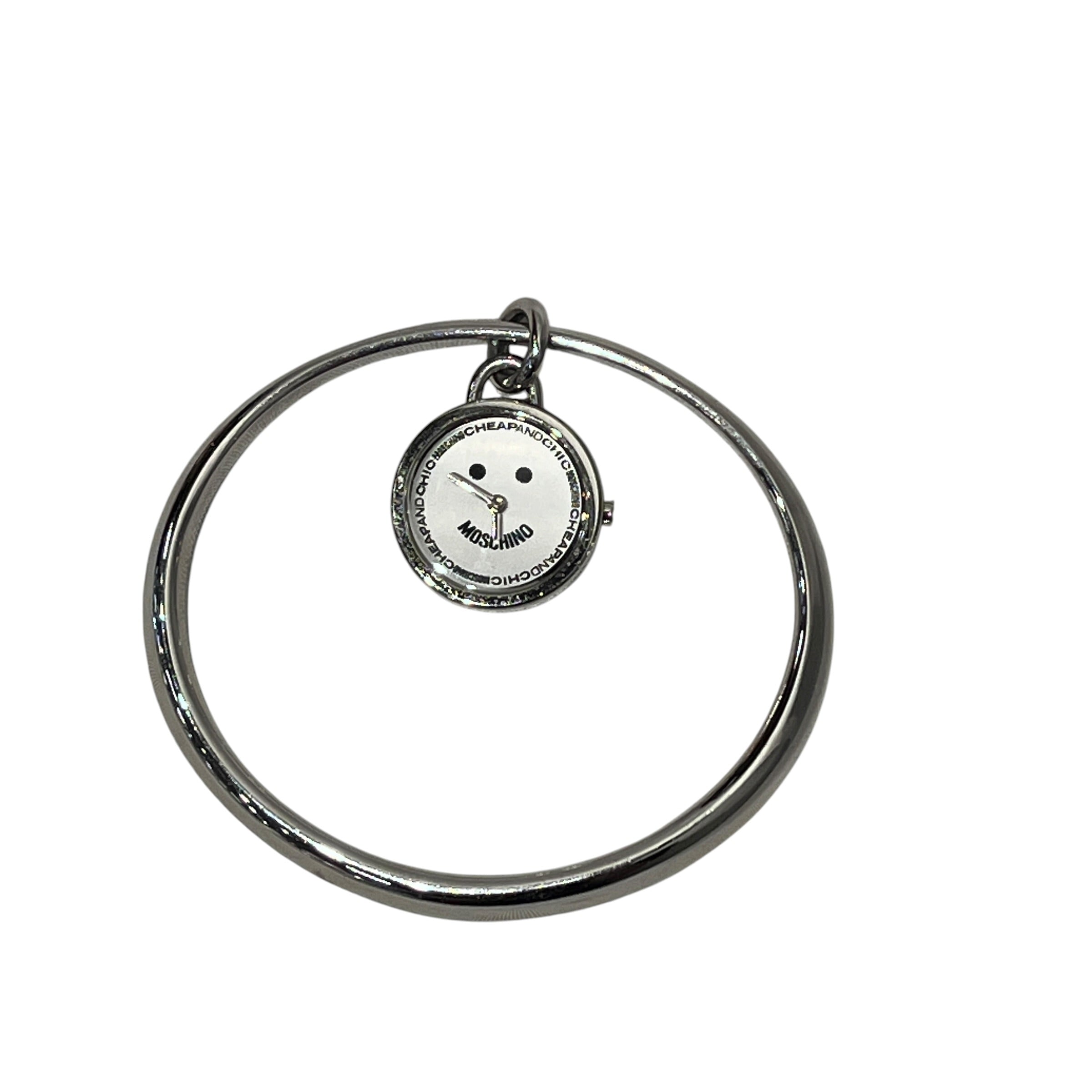 MOSCHINO CHEAP & CHIC/Watch/Stainless/SLV/smiley face watch view 2