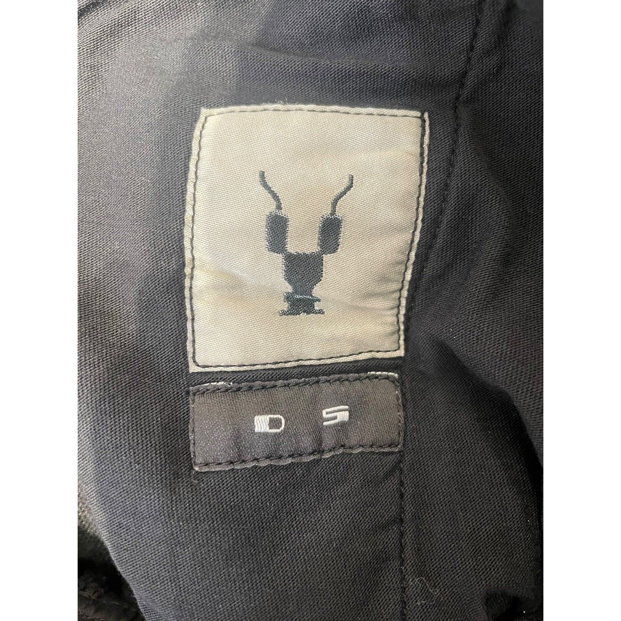 RICK OWENS DRKSHDW/Slacks/M/Cotton/BLK/DROP CROTCH JOGGER view 4