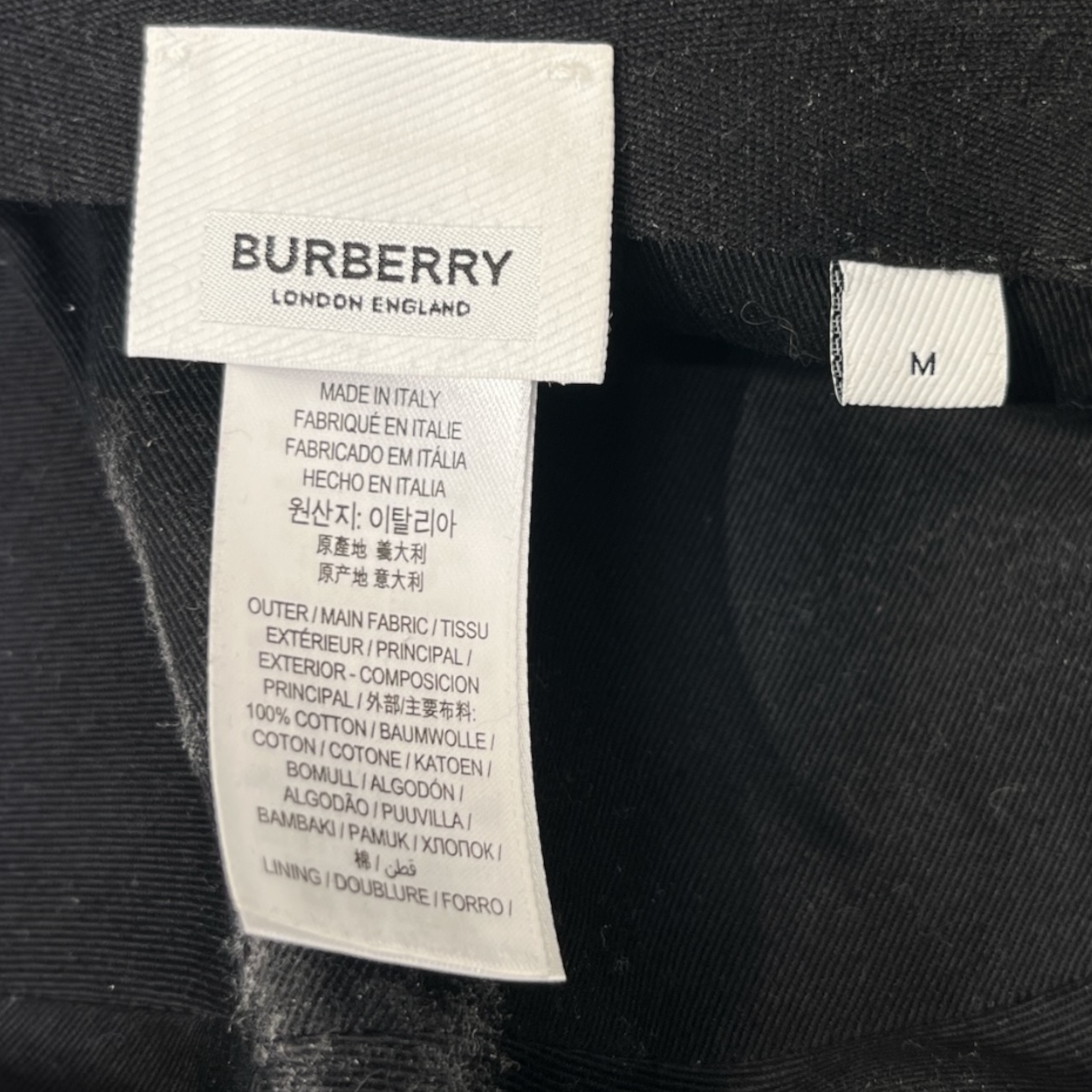 BURBERRY LONDON/Cap/M/Cotton/GRY/M's/BLACK BT view 4