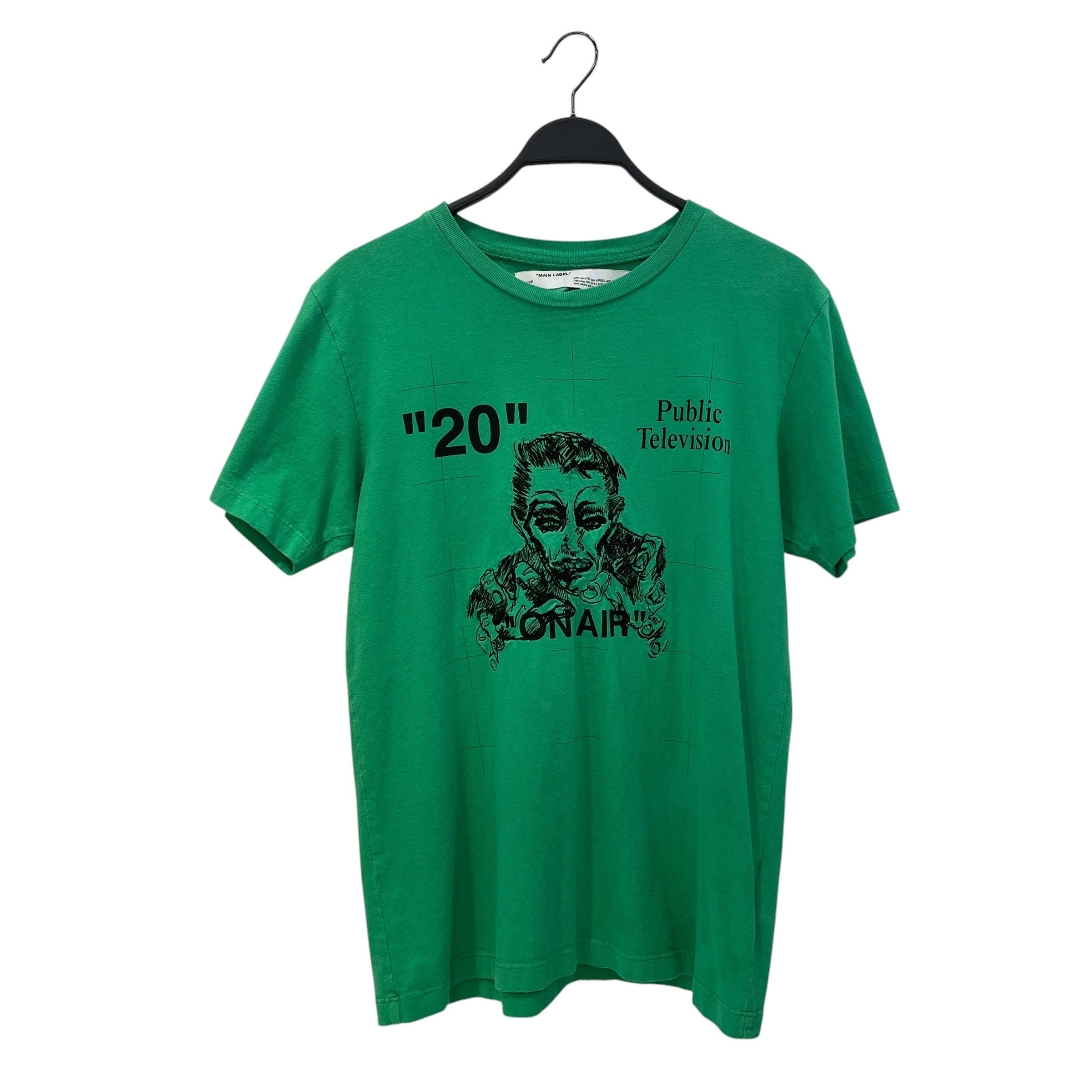 OFF-WHITE/T-Shirt/S/Cotton/GRN/public television onair zombie view 1